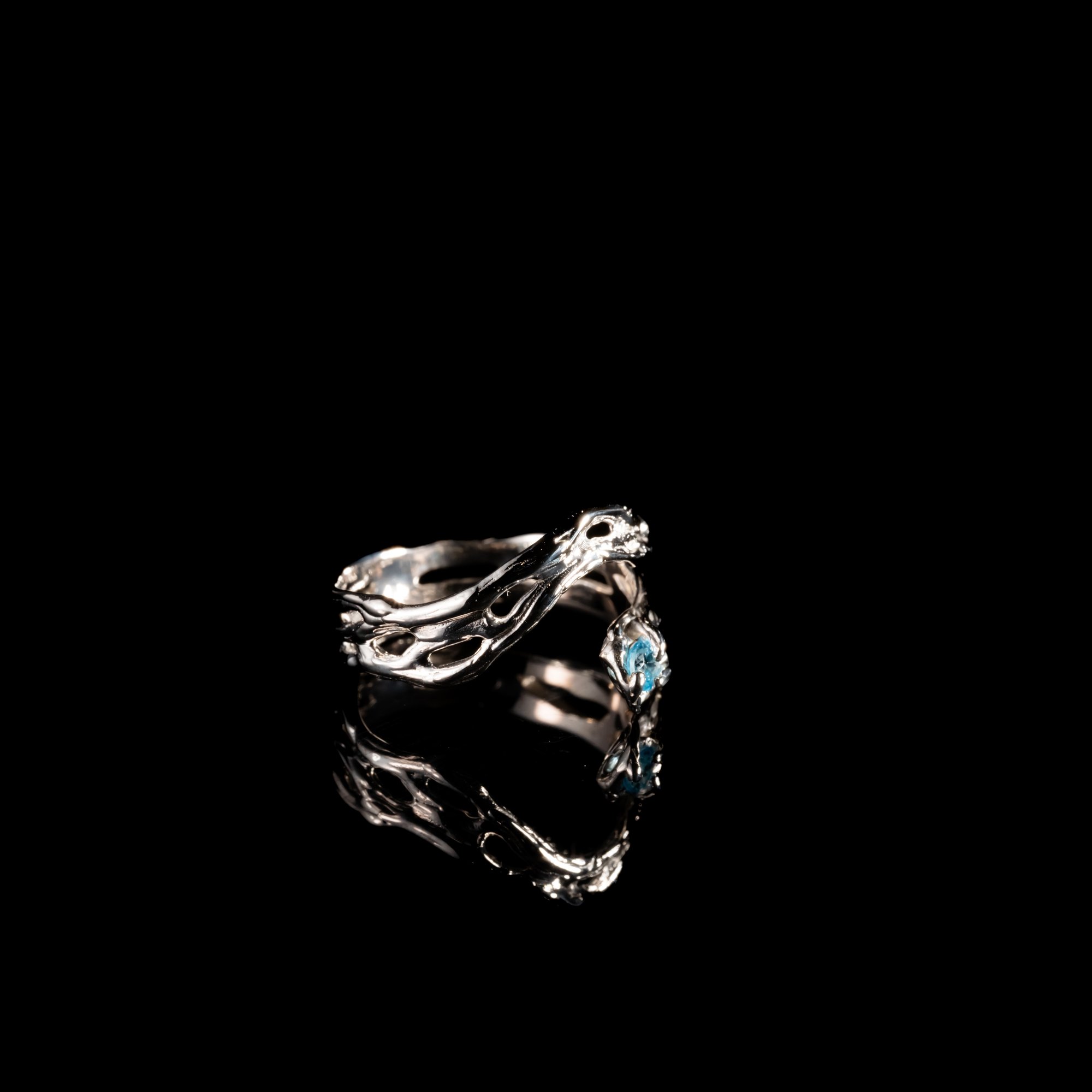 Каблучка з аквамарином - зображення 3