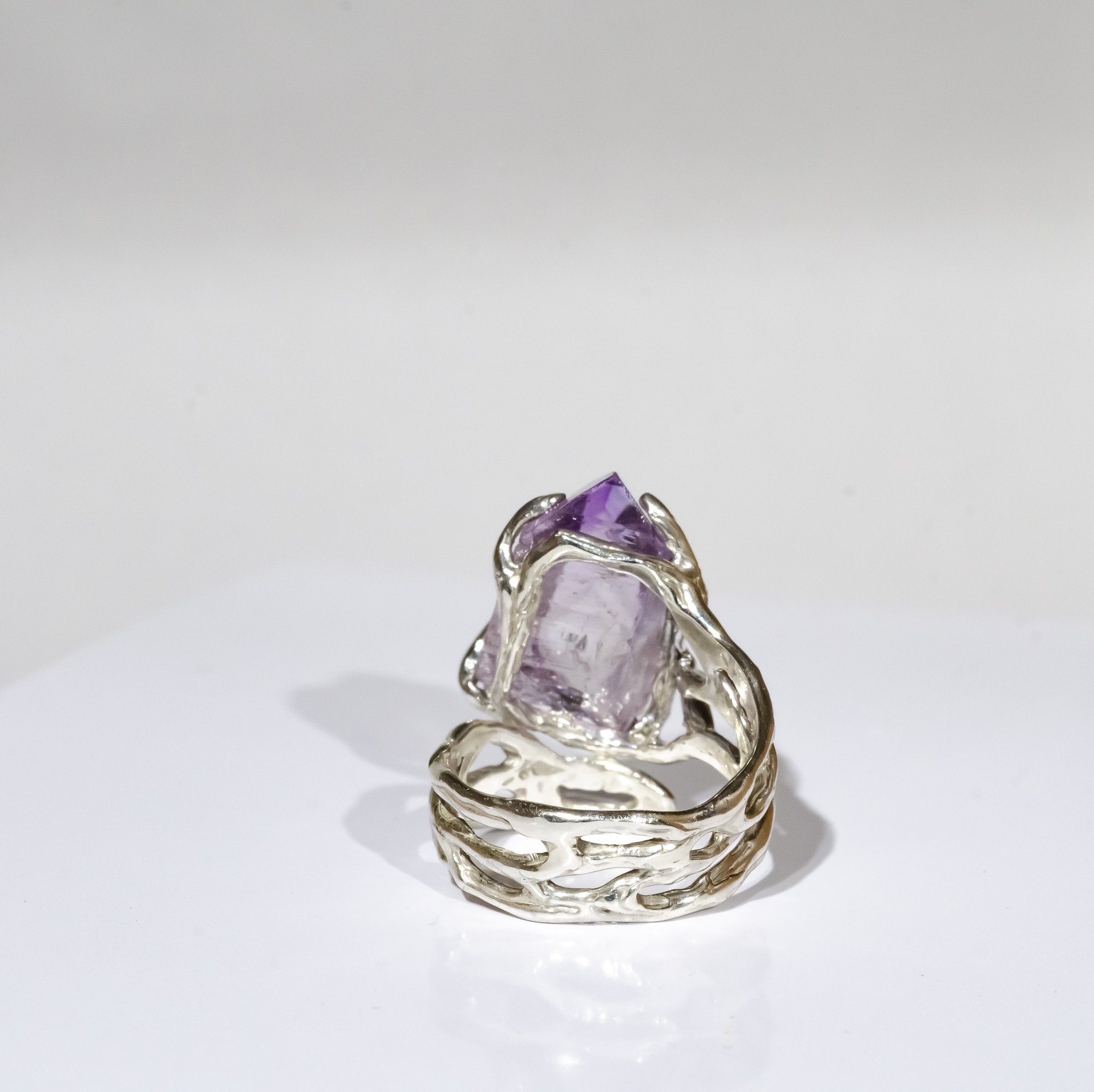 Каблучка з аметистом - зображення 5