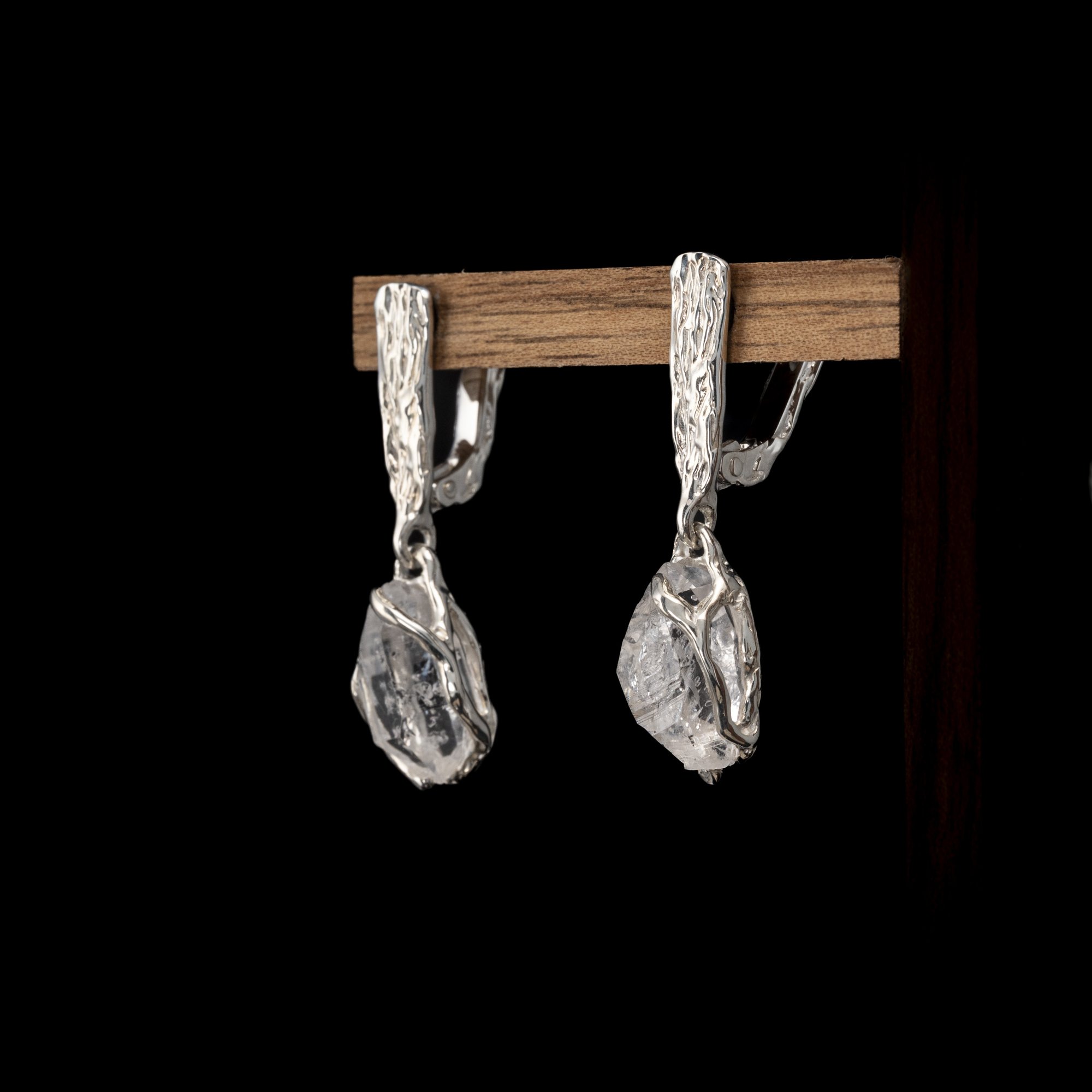 Сережки з гірським кришталем - зображення 2