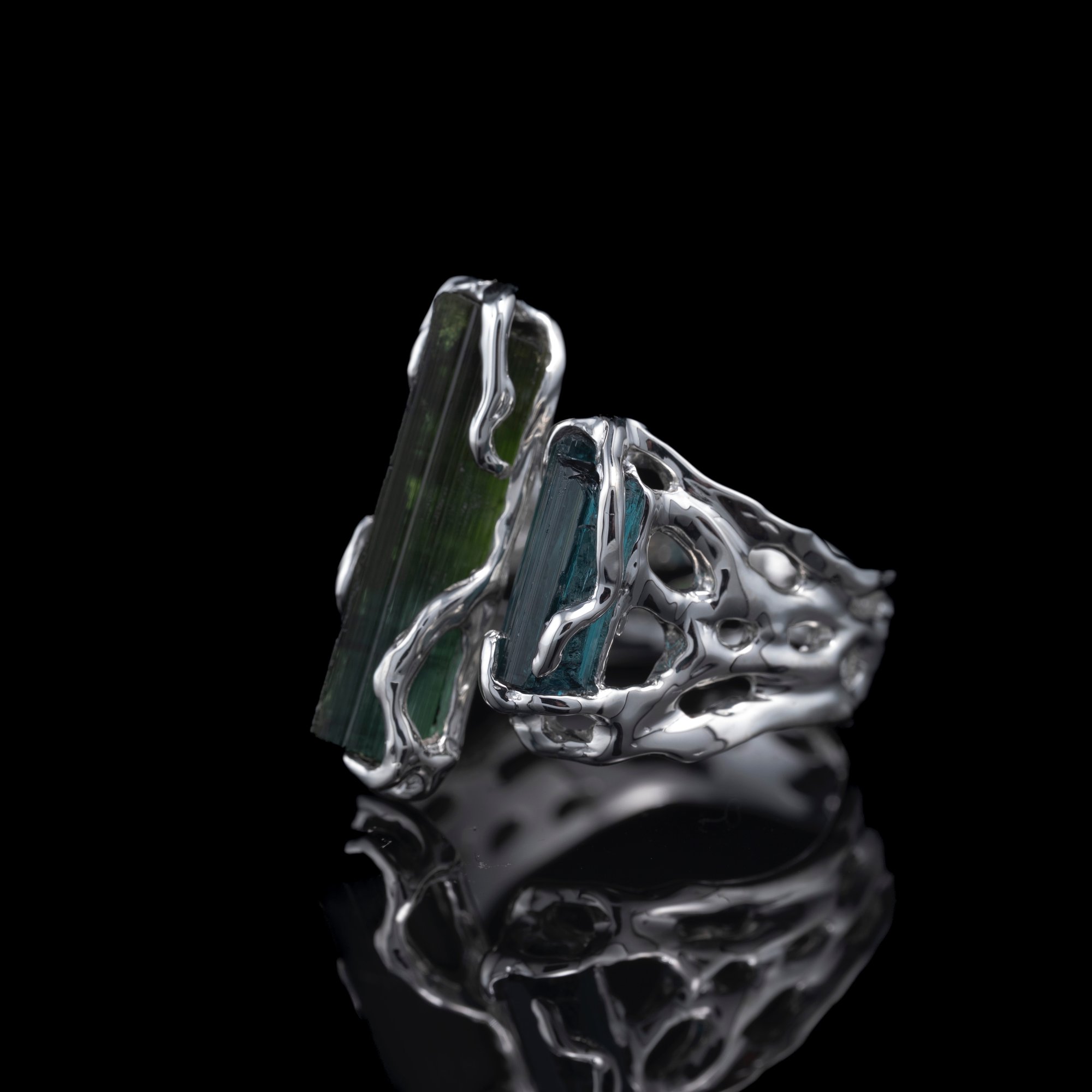 Каблучка з турмалінами - зображення 2