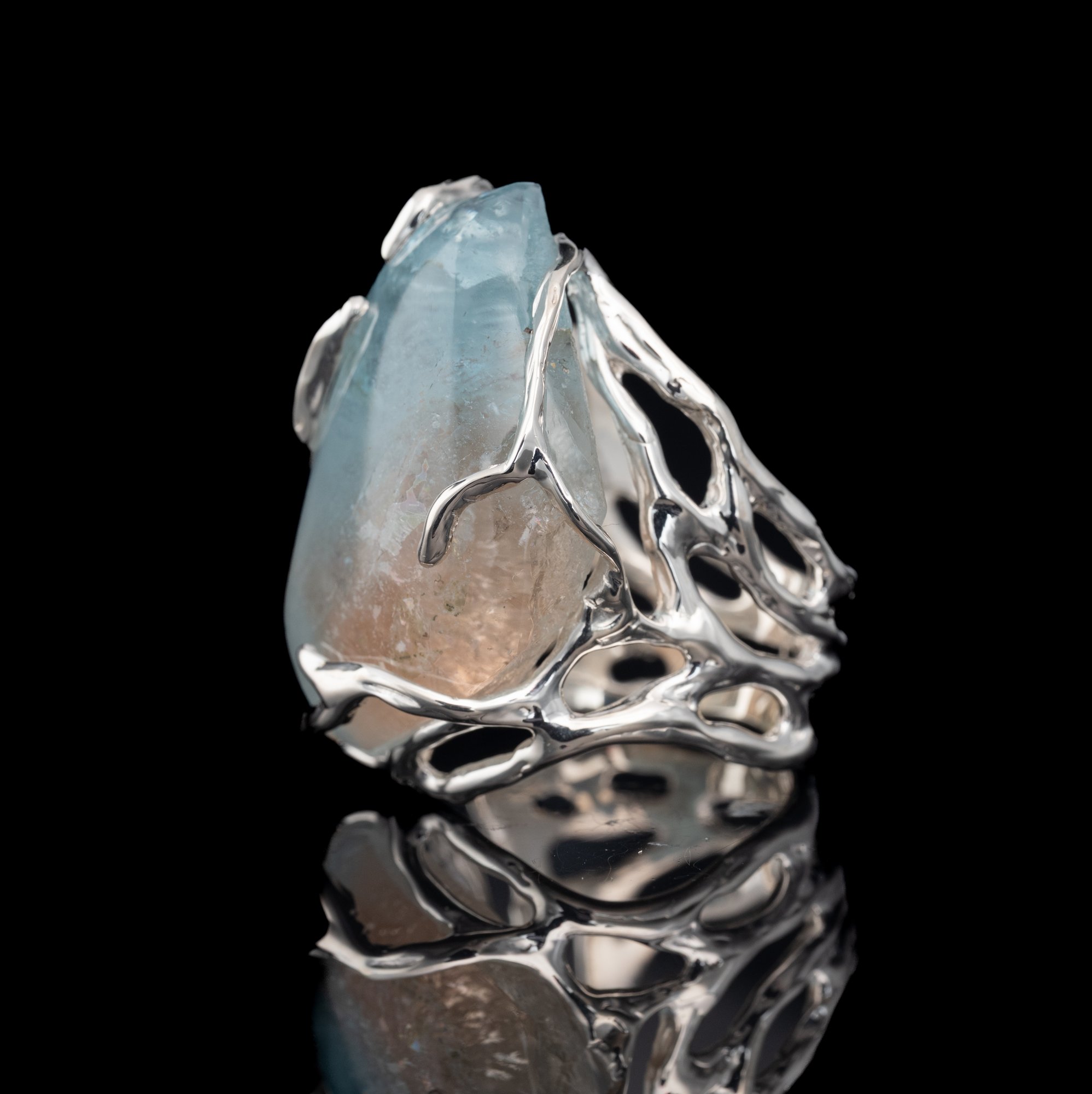 Каблучка з поліхромним топазом - зображення 2