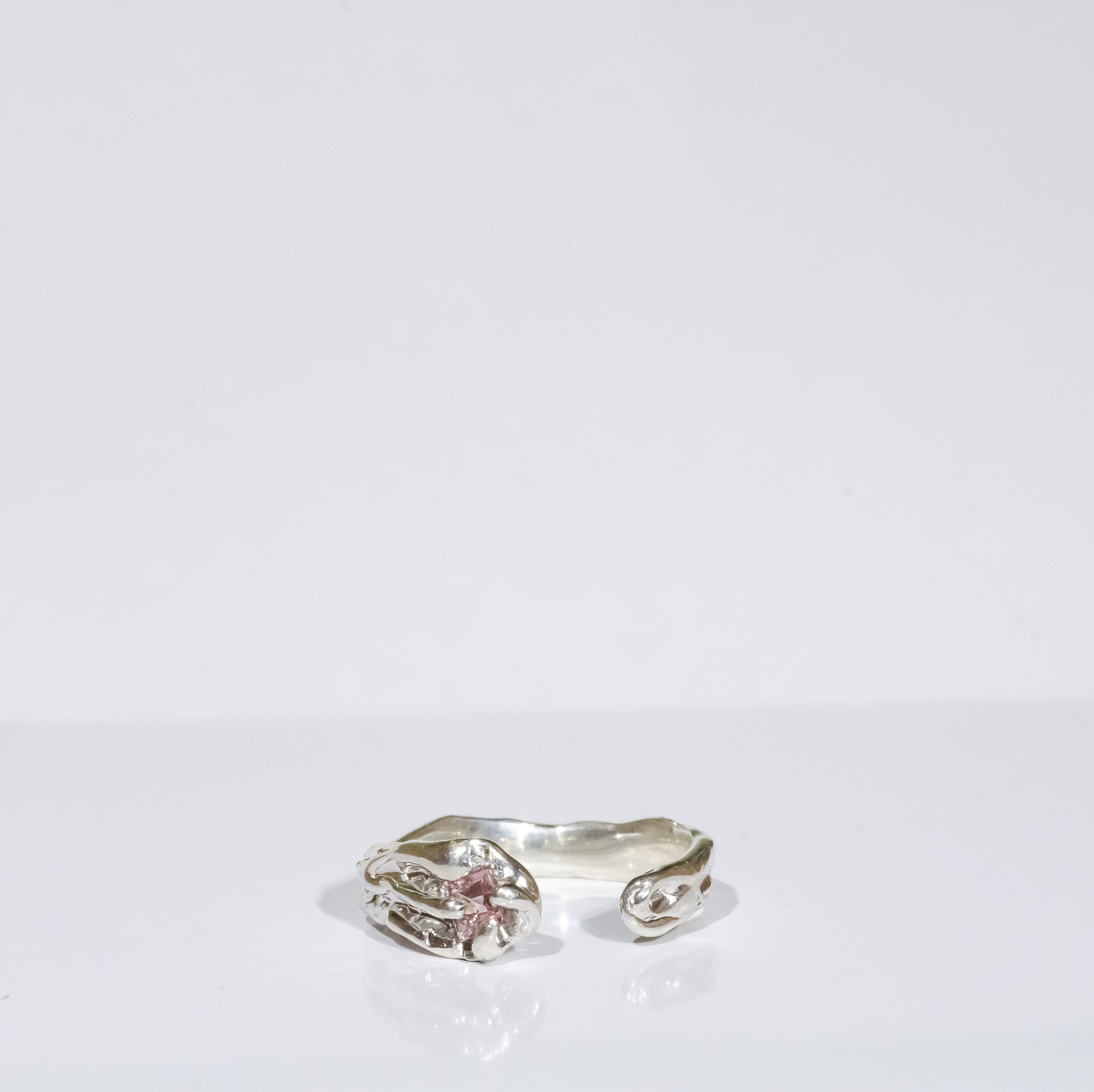 Каблучка з рожевим турмаліном - зображення 2