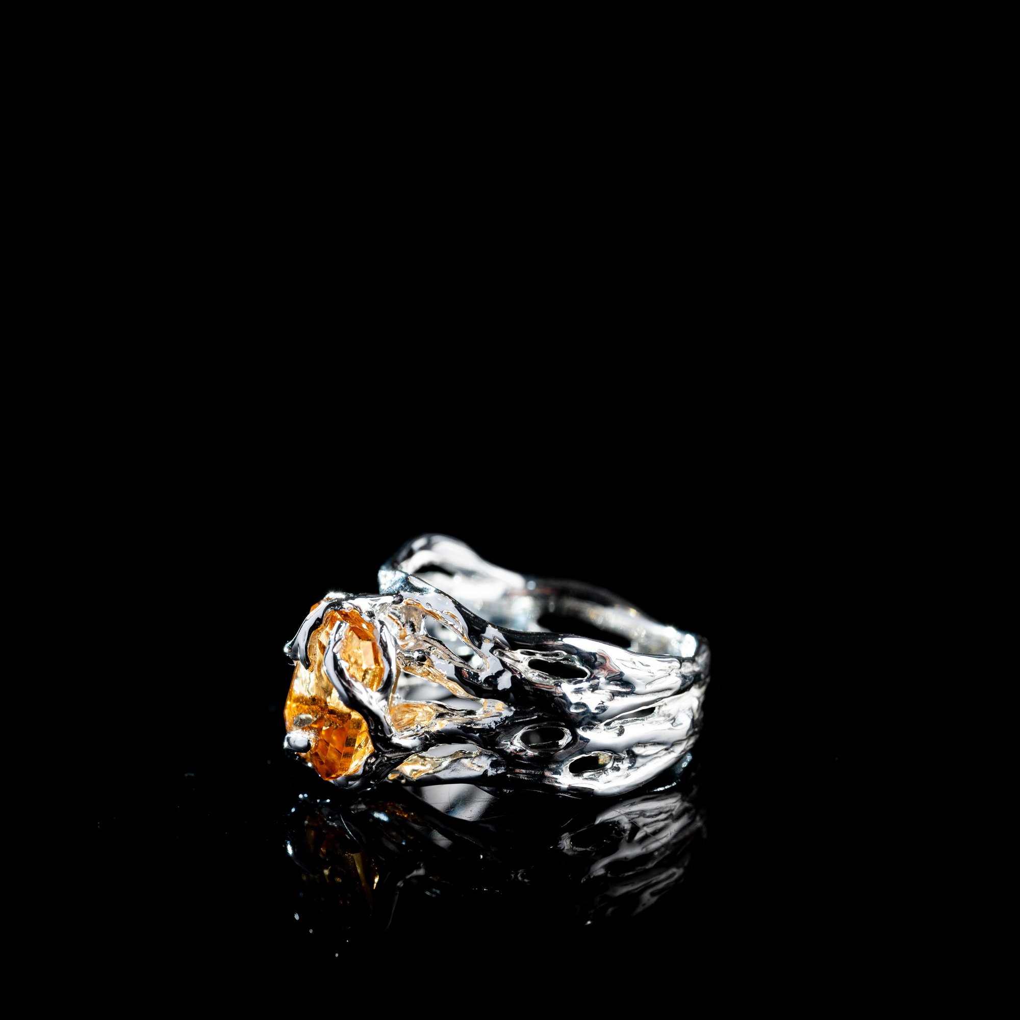 Каблучка з цитрином - зображення 2