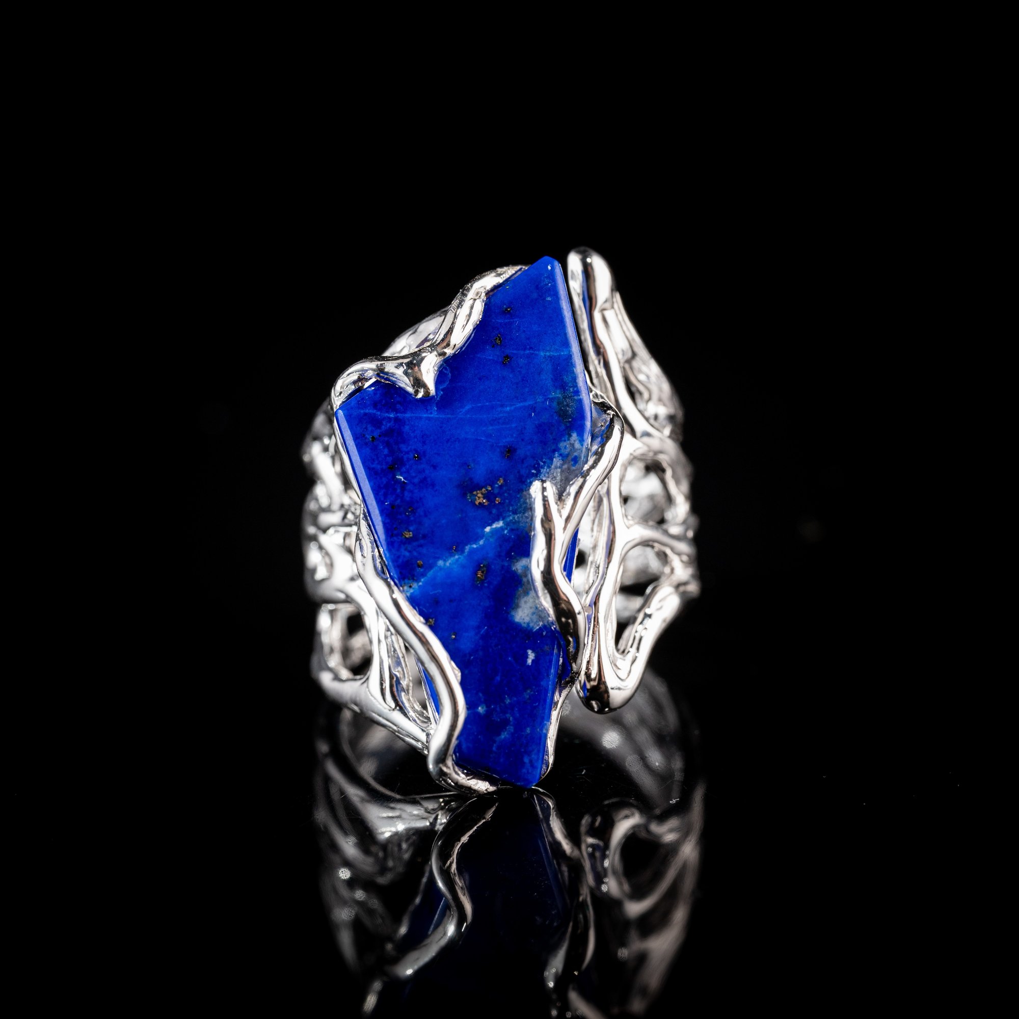 Каблучка з лазуритом