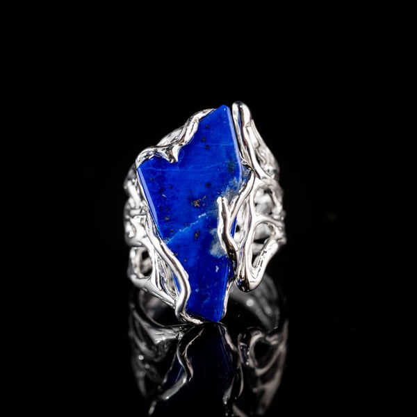 Каблучка з лазуритом