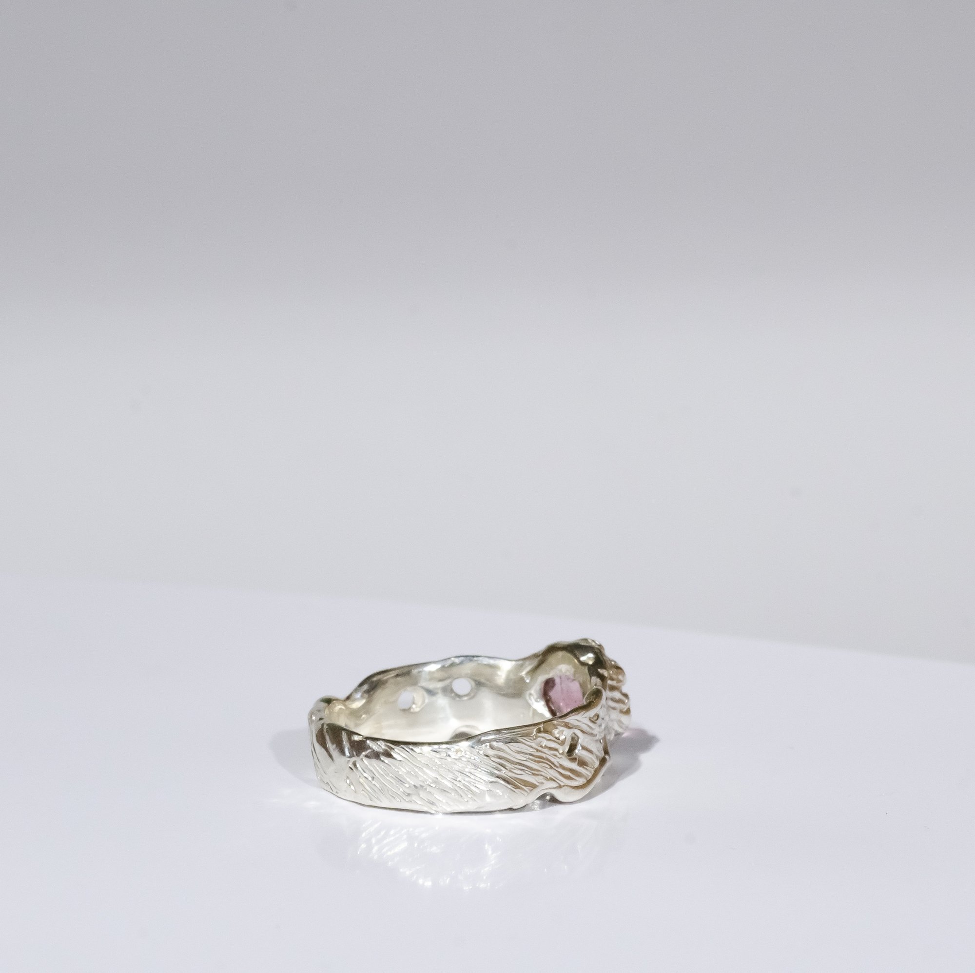 Каблучка з рожевим турмаліном - зображення 5