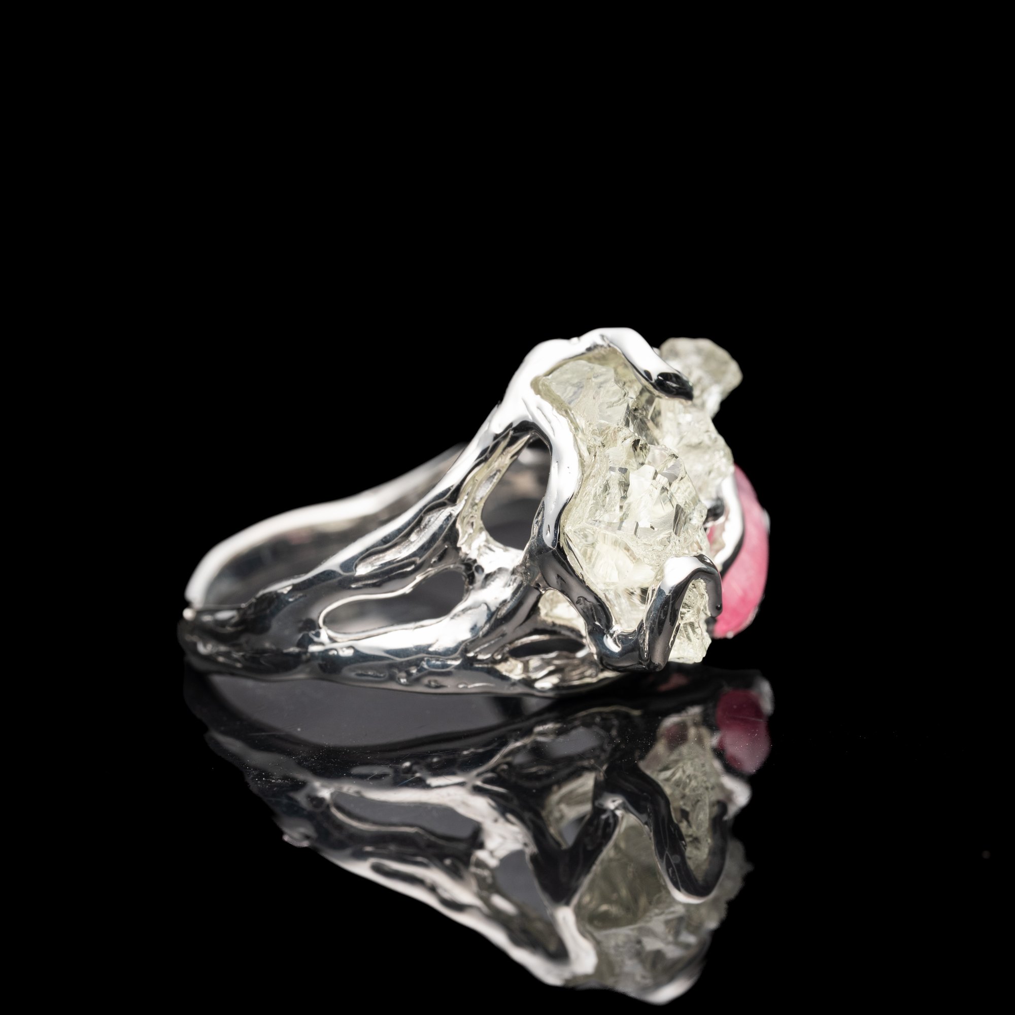 Каблучка з геліодором та рубелітом - зображення 4