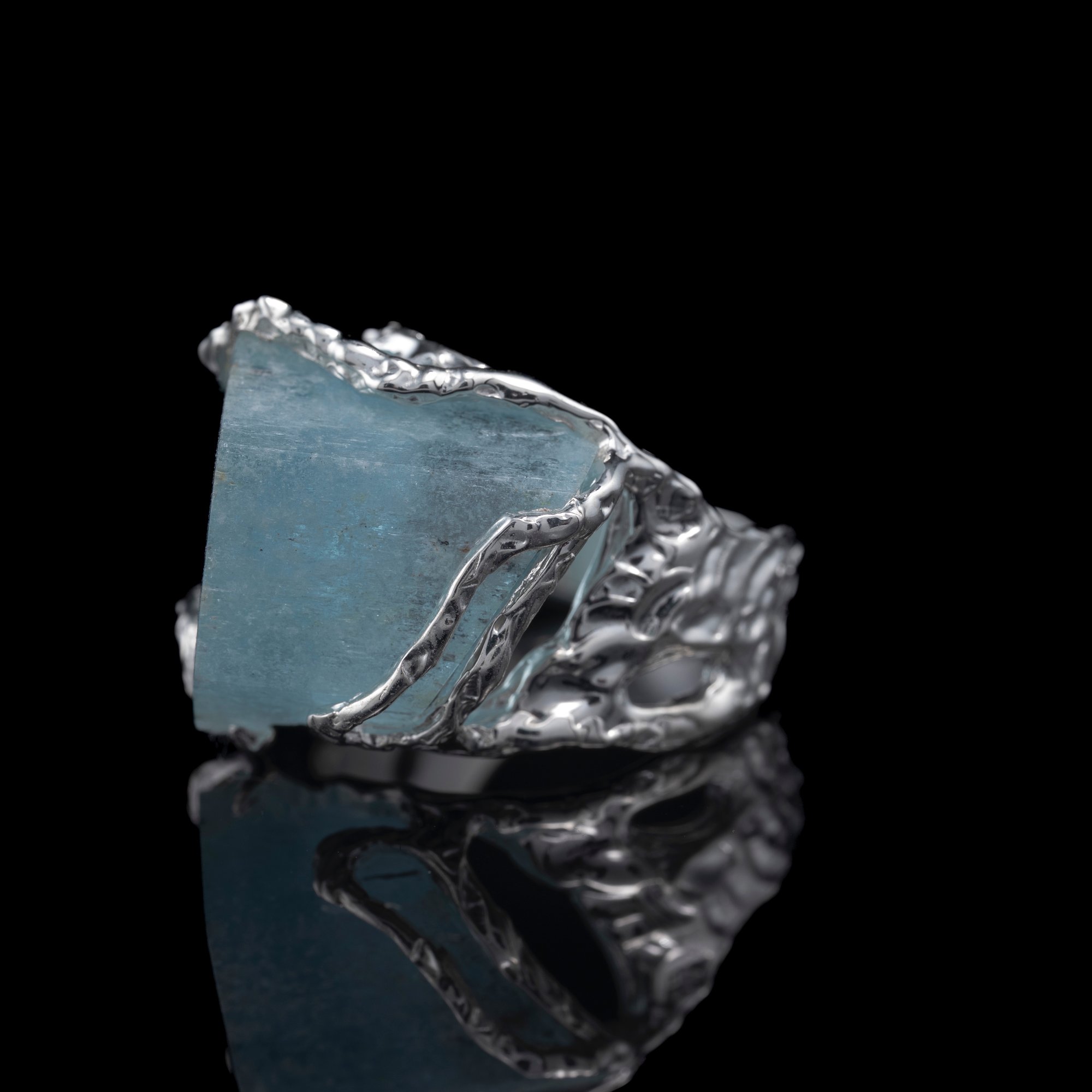 Каблучка з аквамарином - зображення 2