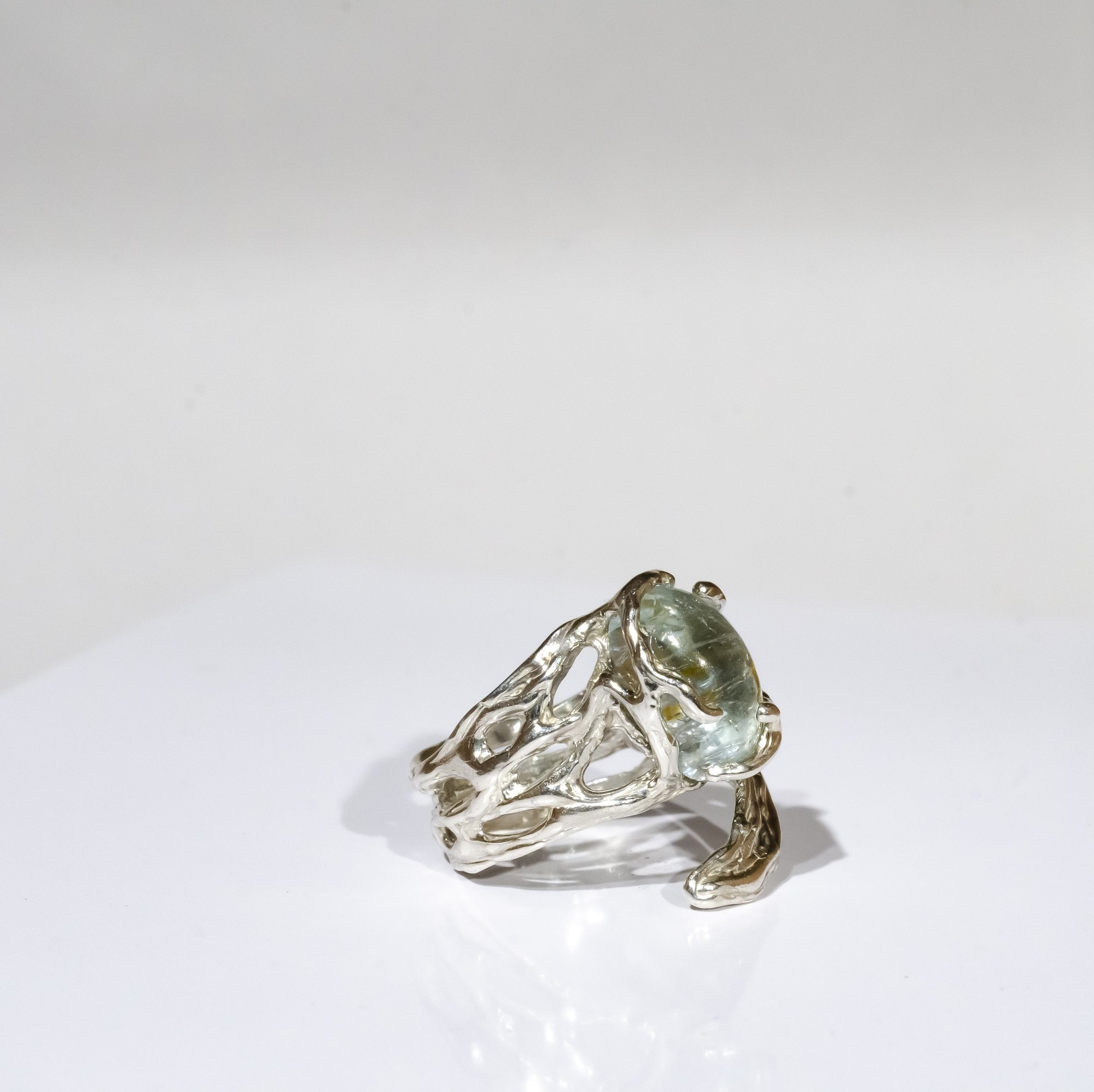 Каблучка з аквамарином - зображення 6