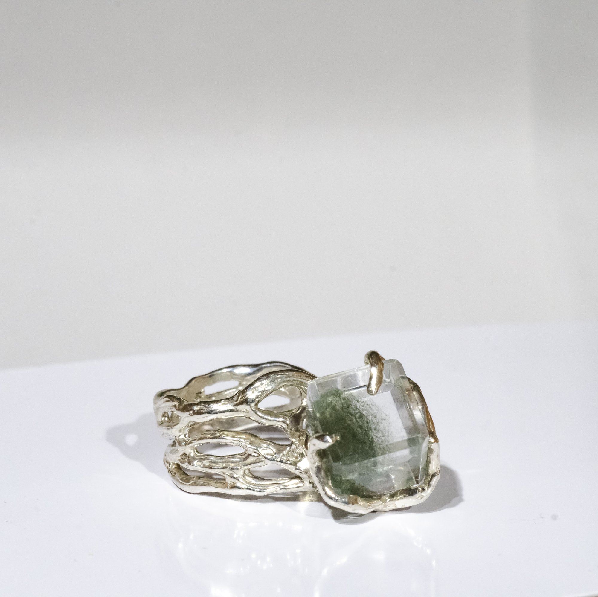 Каблучка з кварцом з включенням хлориту - зображення 7