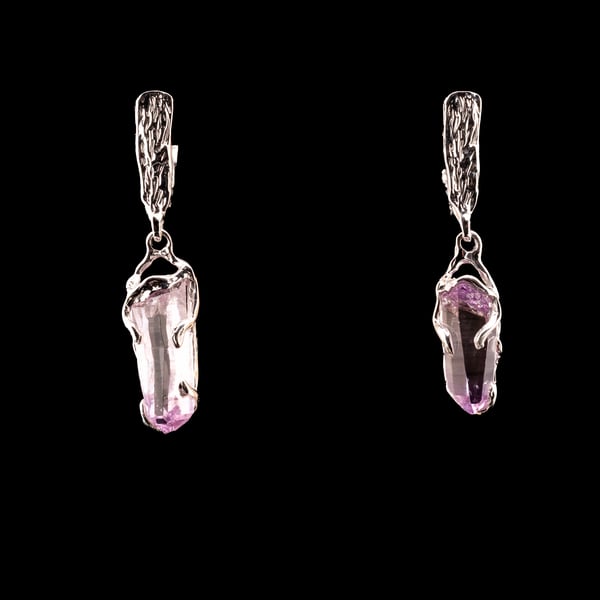 Сережки з аметистами