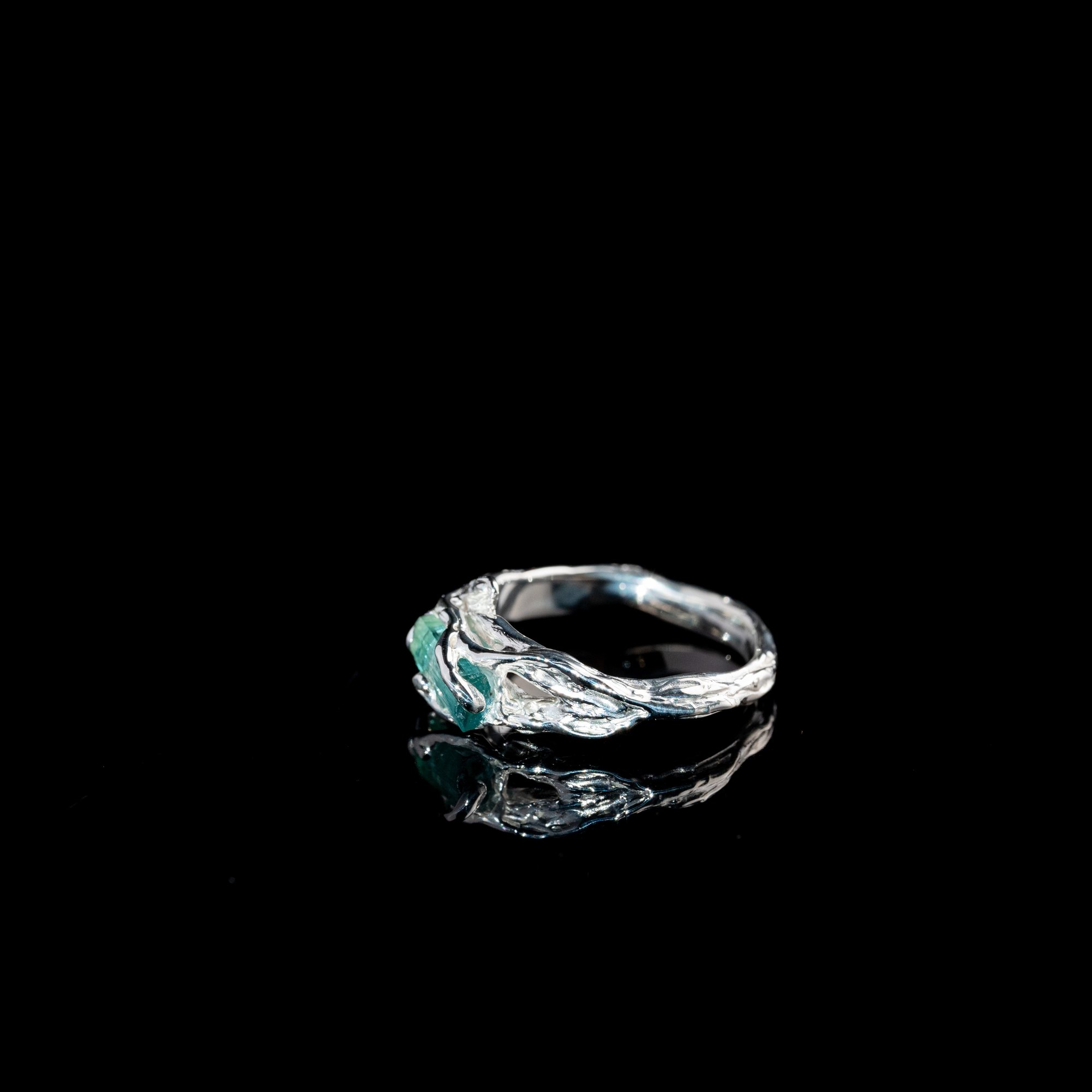 Каблучка з турмаліном індиголітом - зображення 2