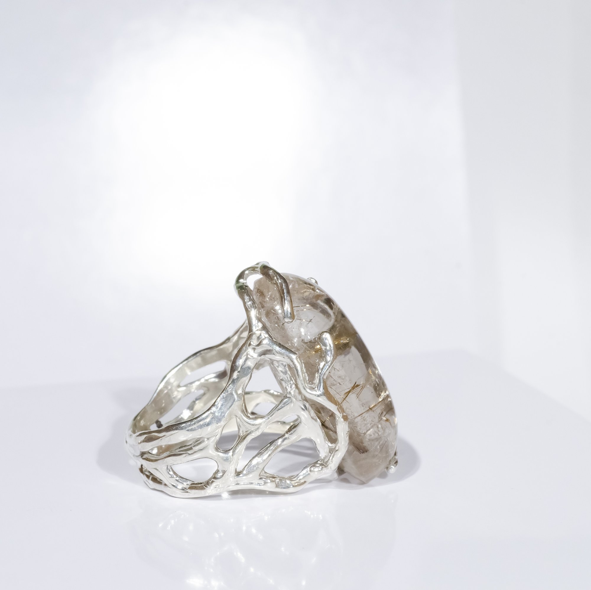 Каблучка з рутилованим кварцом - зображення 8