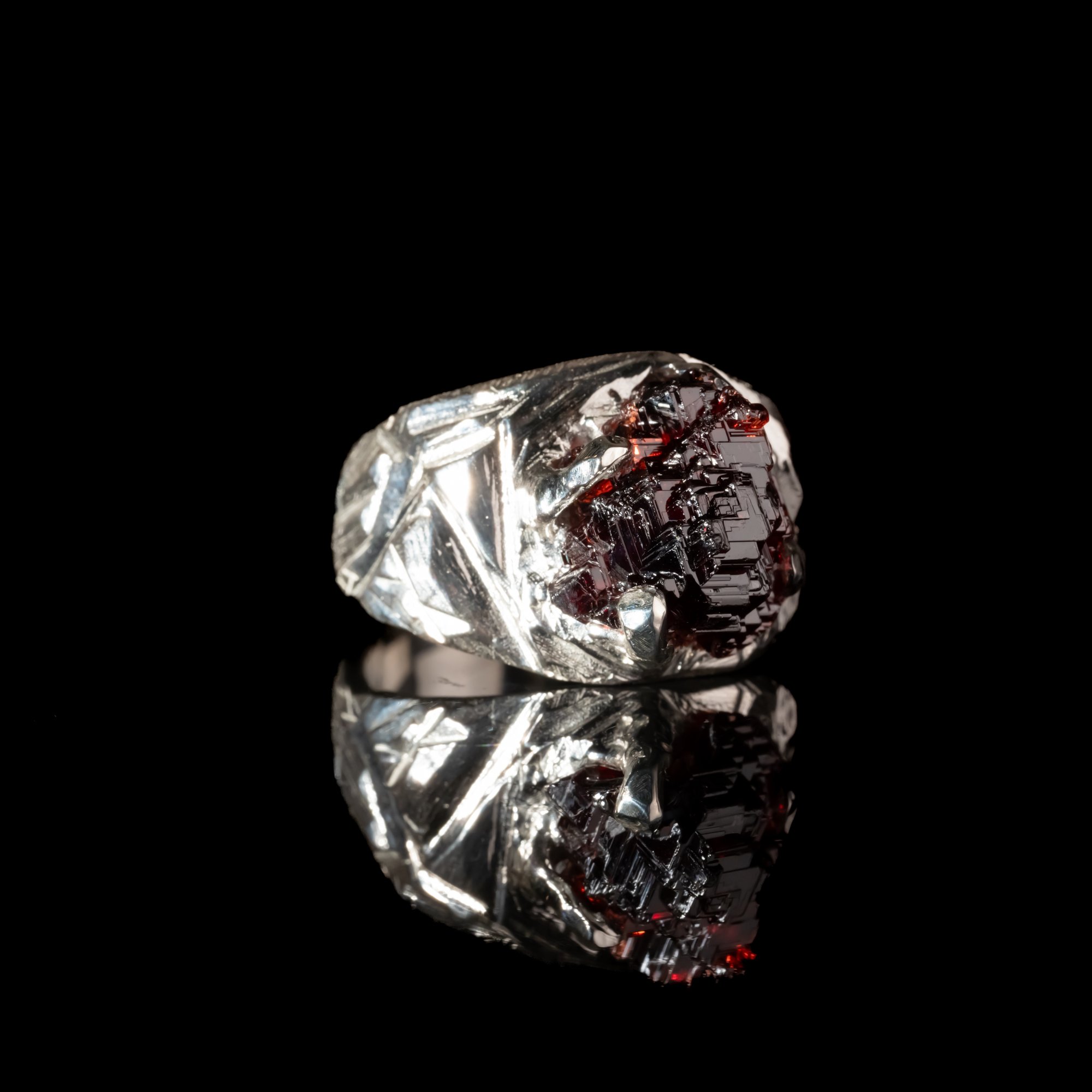 Каблучка з гранатом - зображення 3