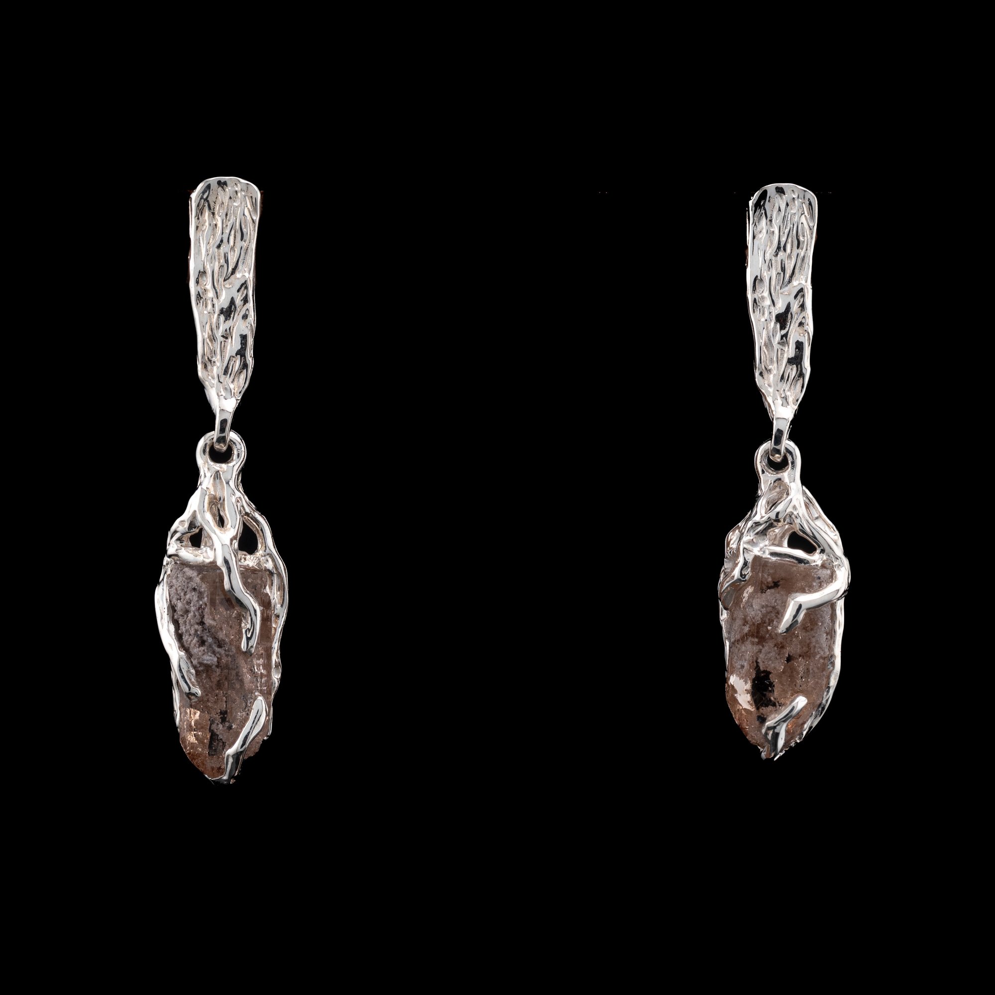 Сережки з топазами