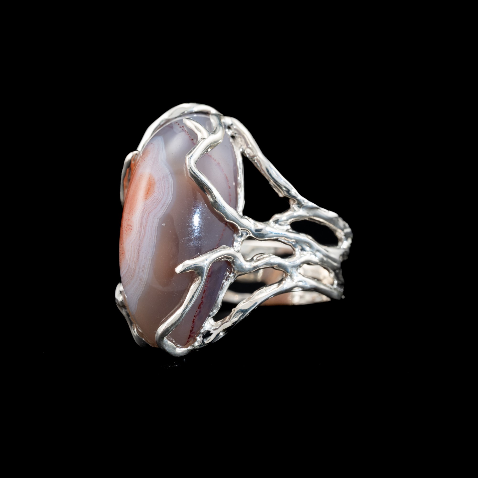 Каблучка з агатом - зображення 2