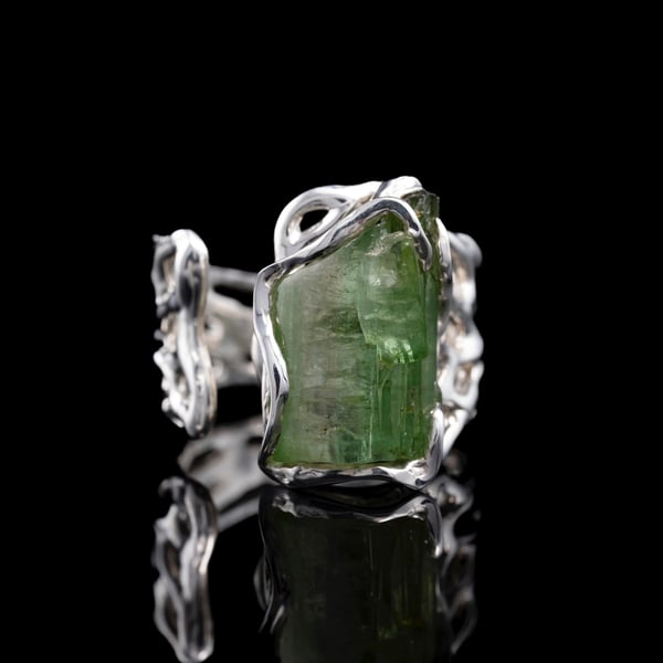 Каблучка з верделітом