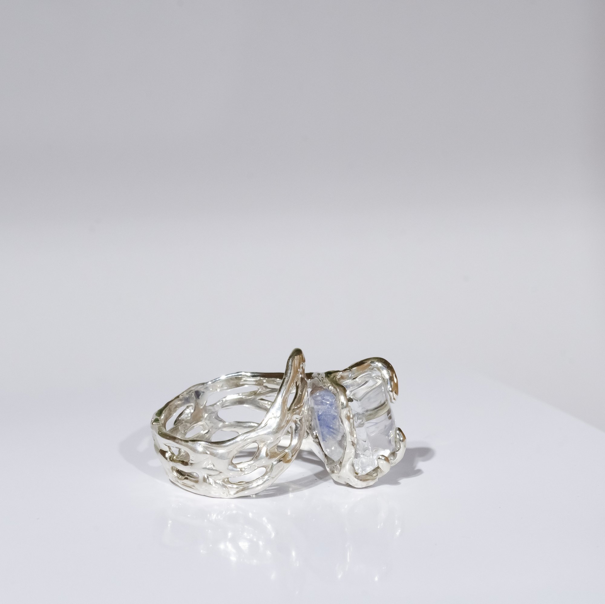 Каблучка з кварцом з включеннями дюмортьєриту - зображення 6