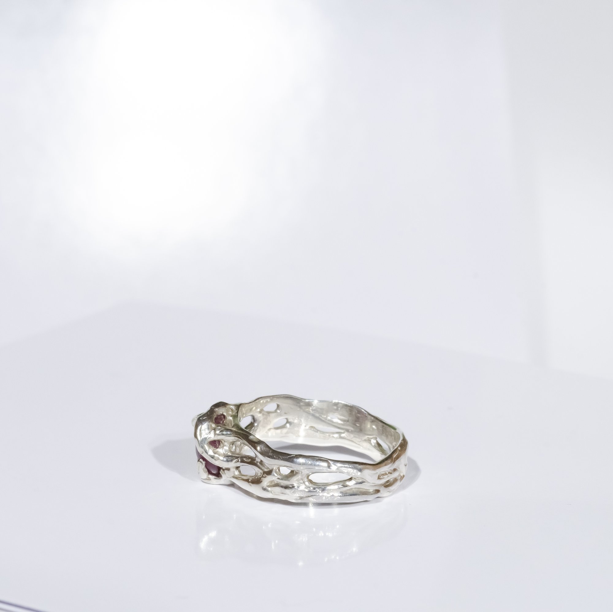 Каблучка з рожевим турмаліном - зображення 3