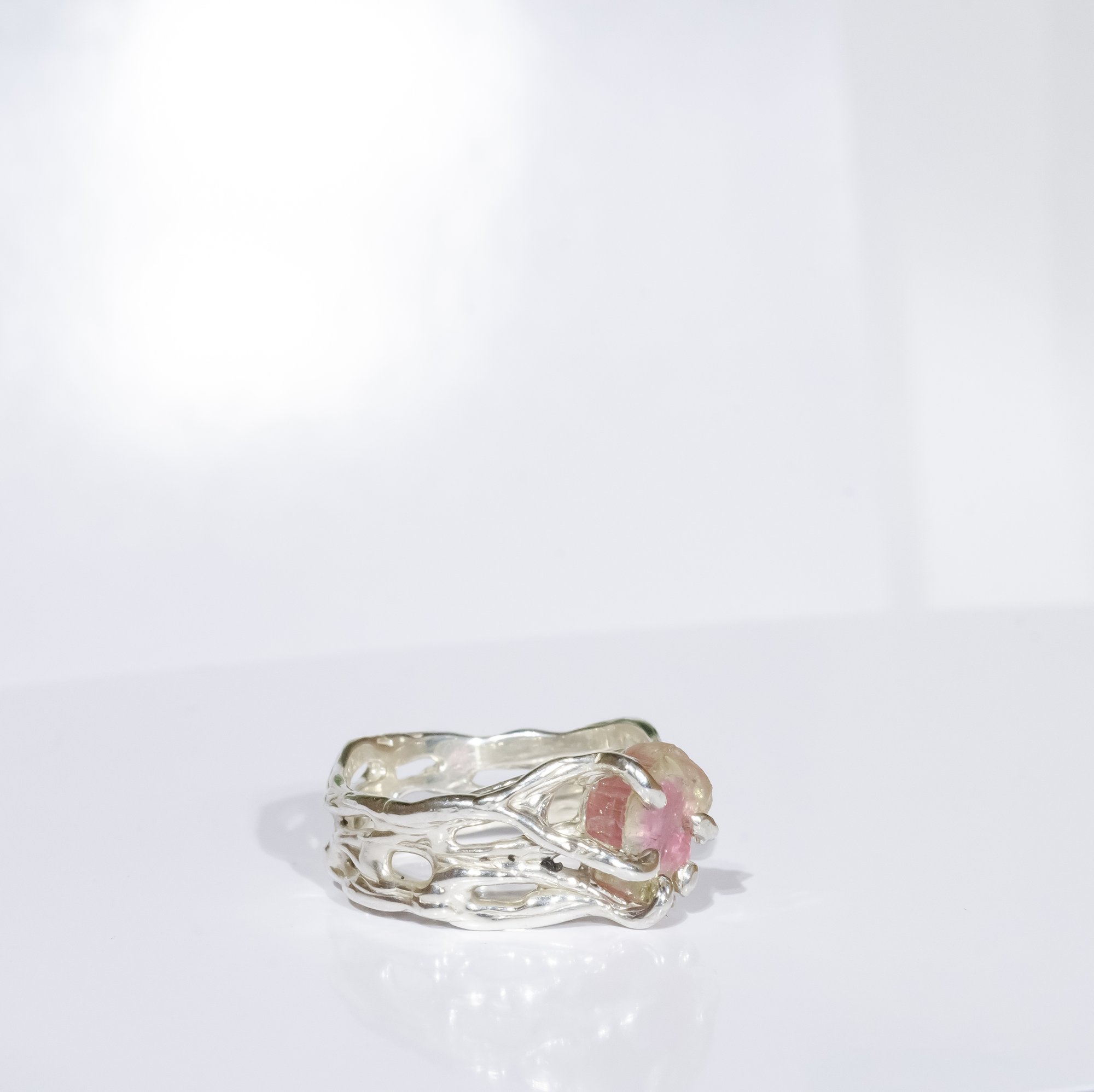 Каблучка з кавуновим турмаліном - зображення 8