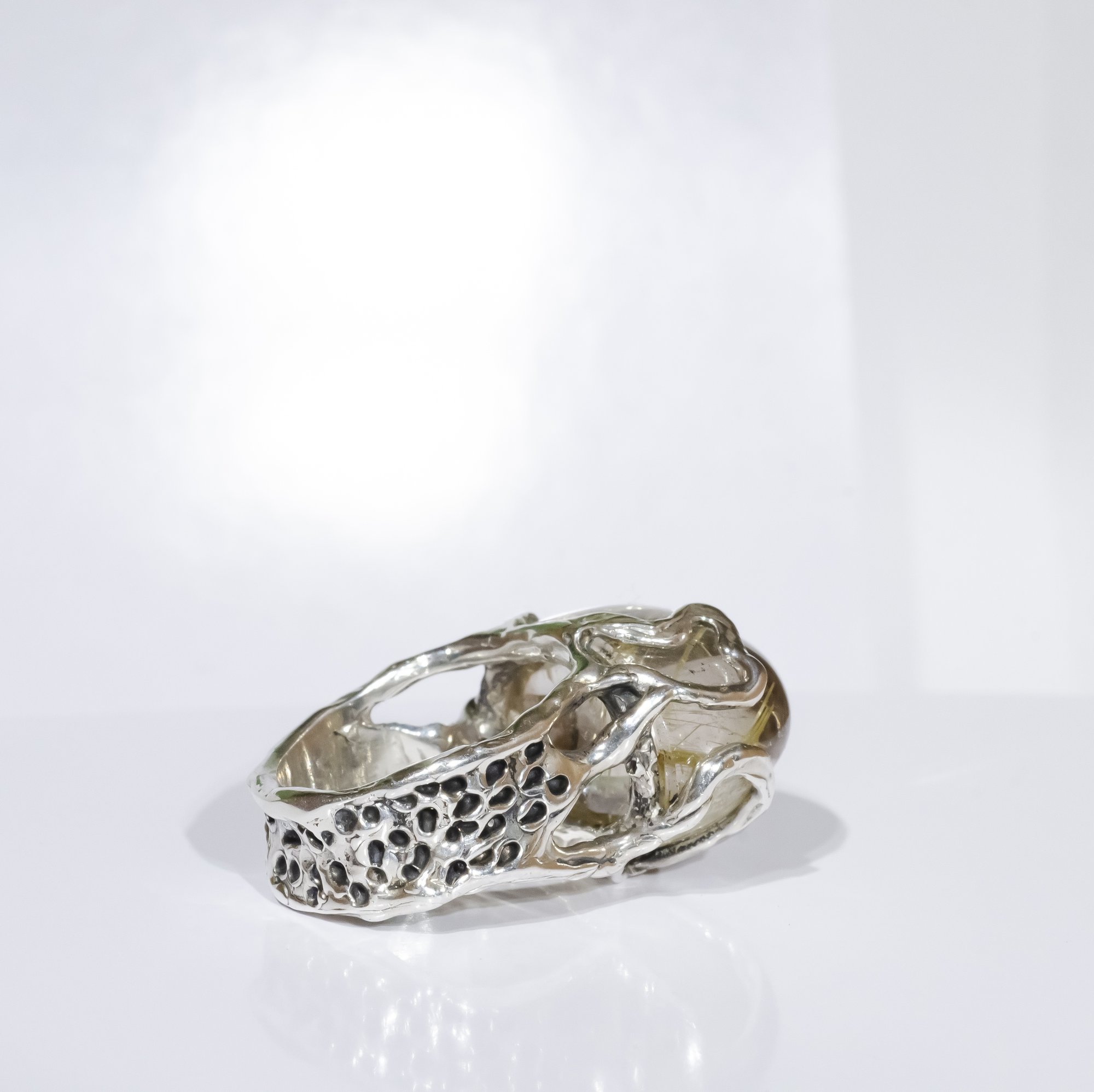 Каблучка з рутилованим кварцом - зображення 7