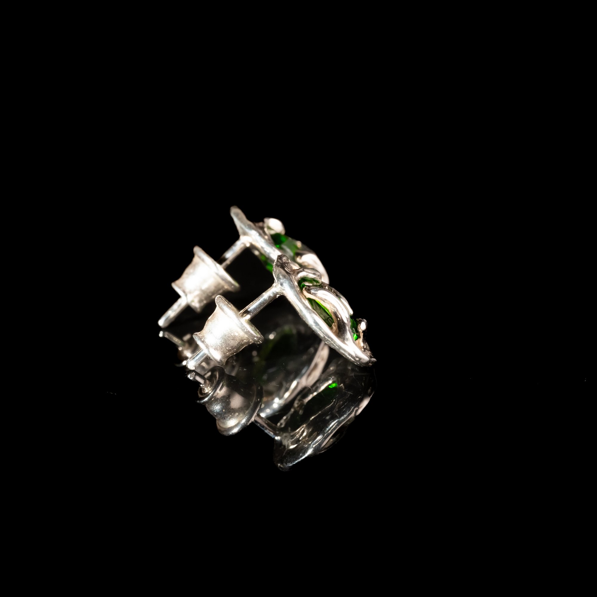 Сережки з хромдіопсидом - зображення 5