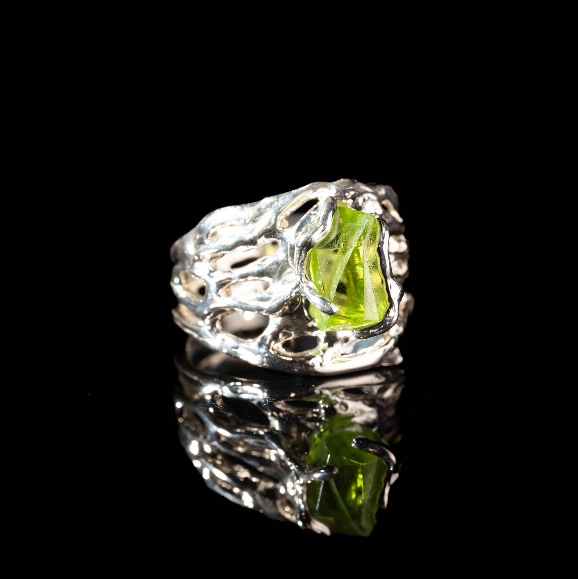 Каблучка з хризолітом - зображення 2