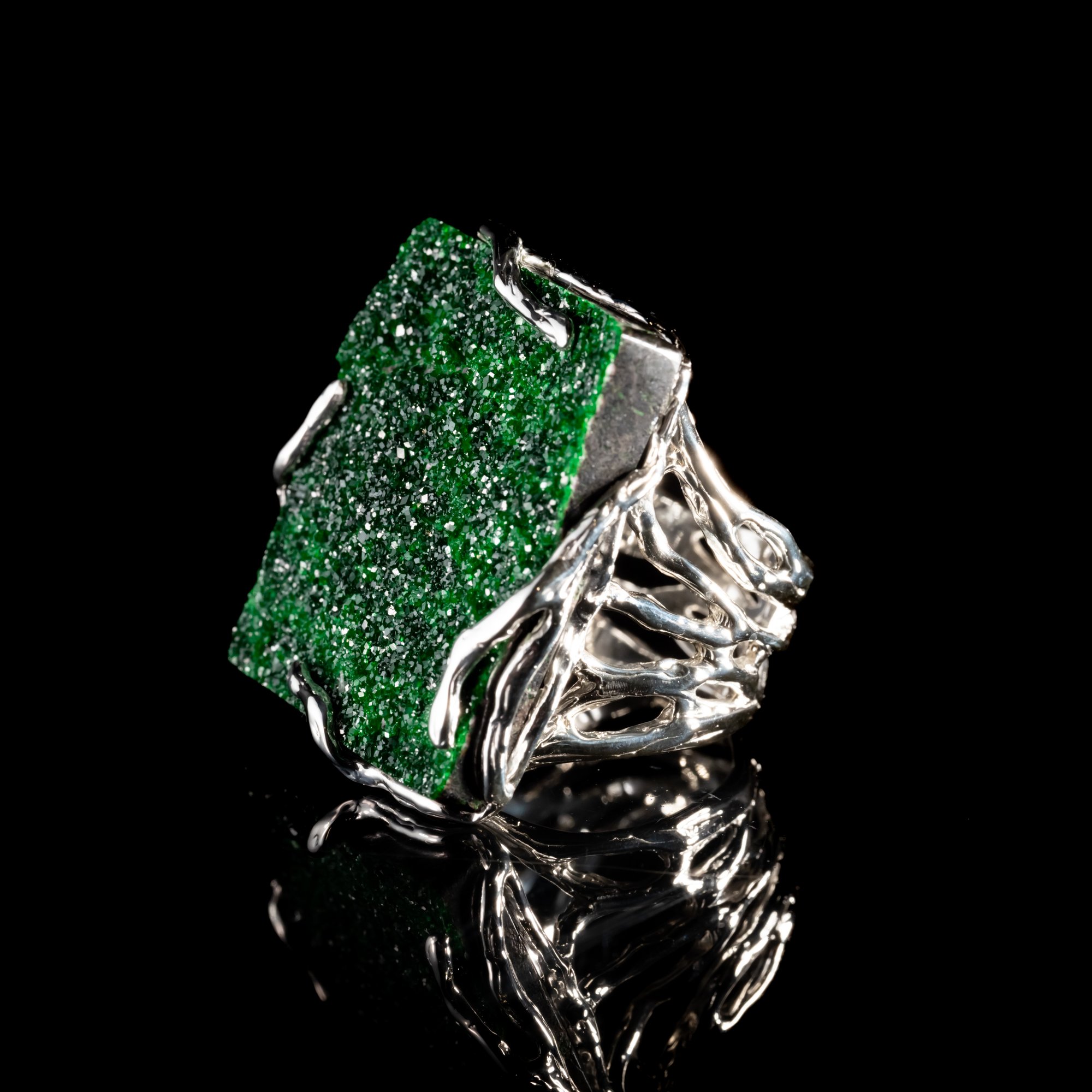 Каблучка з уваровітом - зображення 2