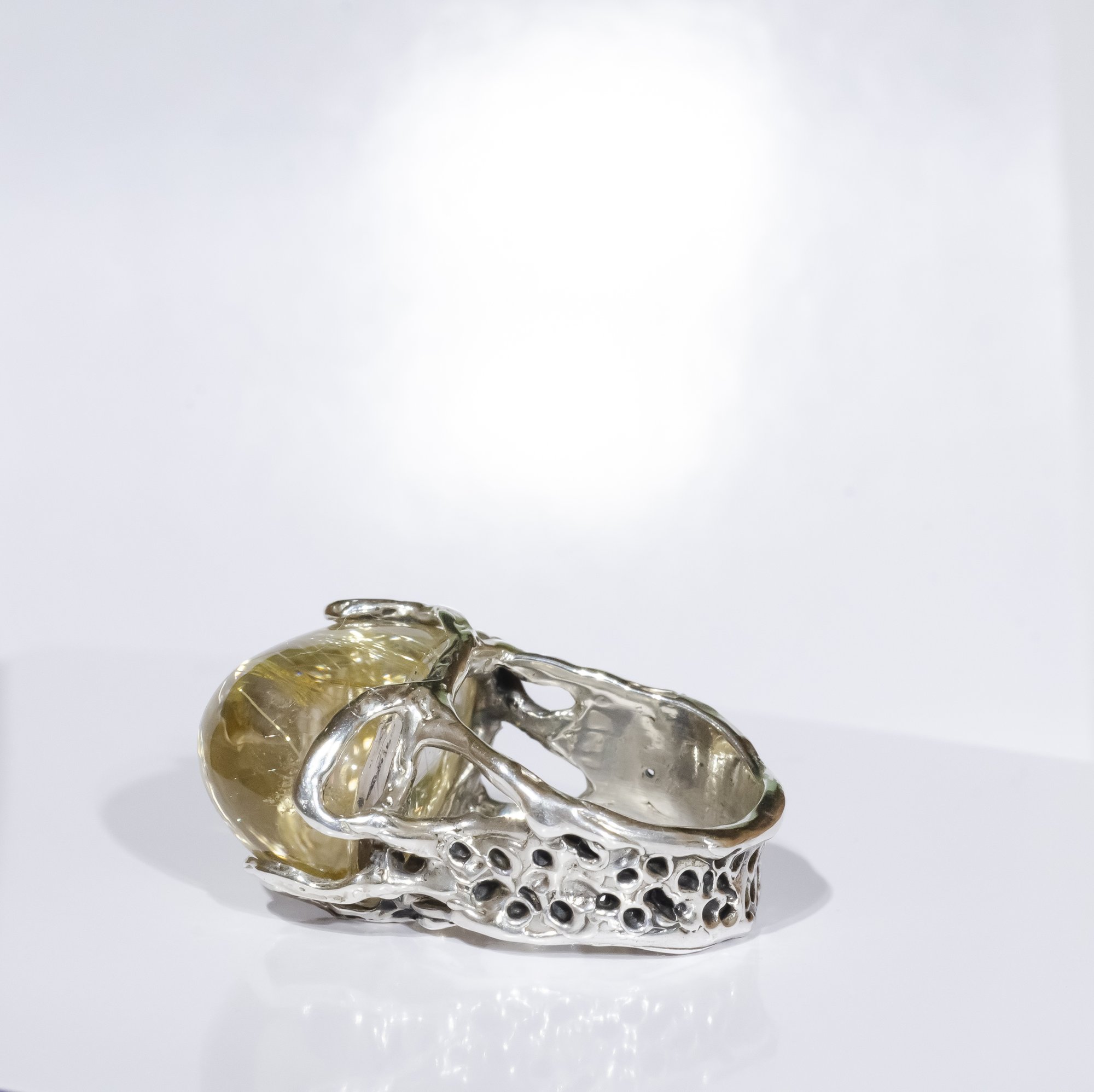 Каблучка з рутилованим кварцом - зображення 4