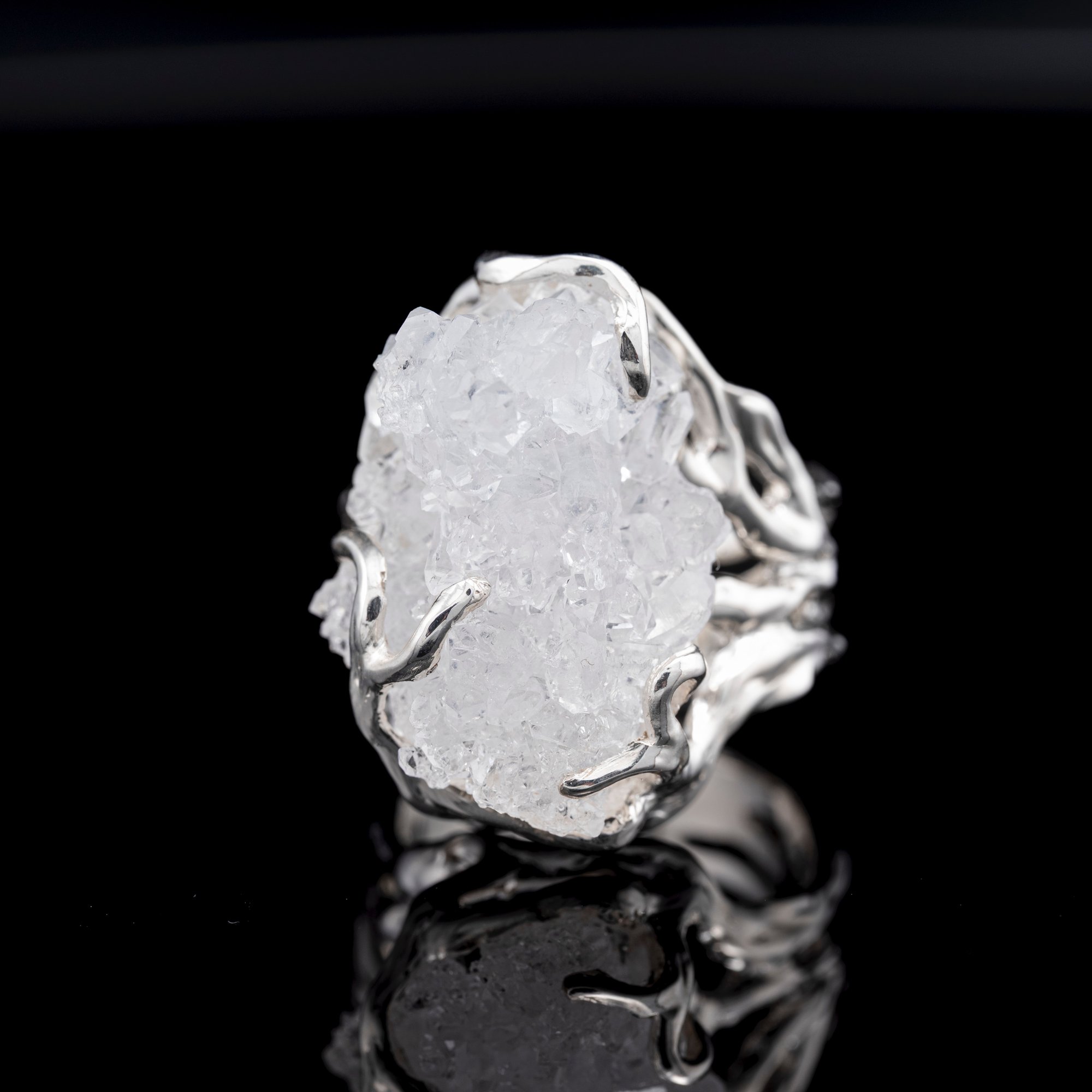 Каблучка з гірським кришталем