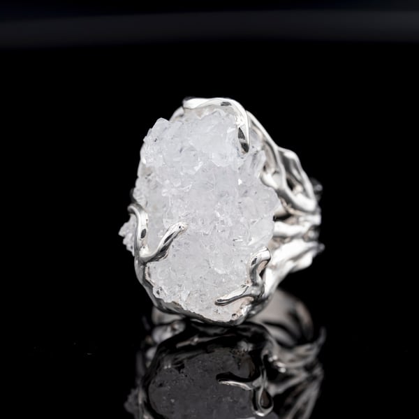 Каблучка з гірським кришталем