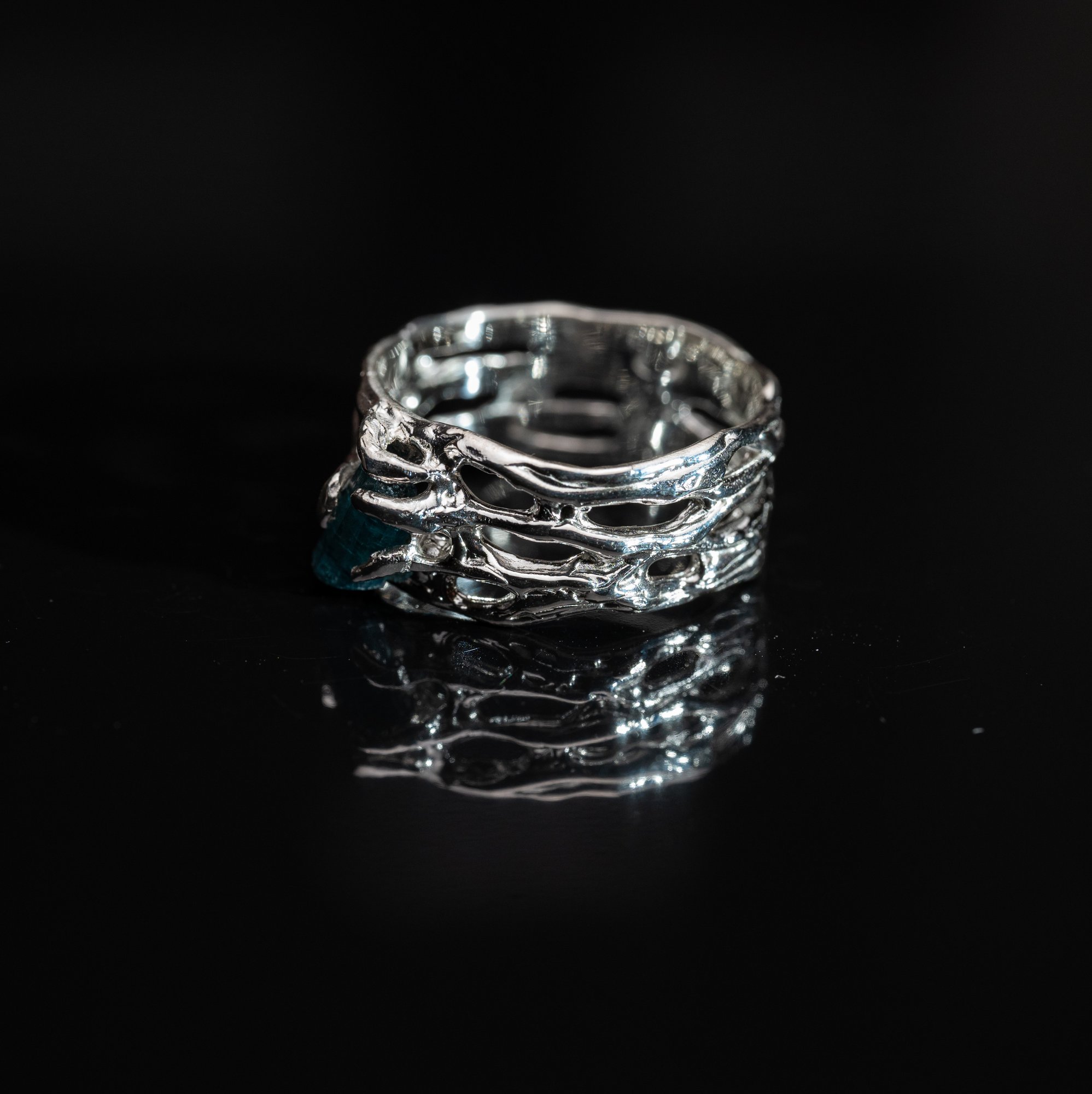 Каблучка з індіголітом - зображення 2