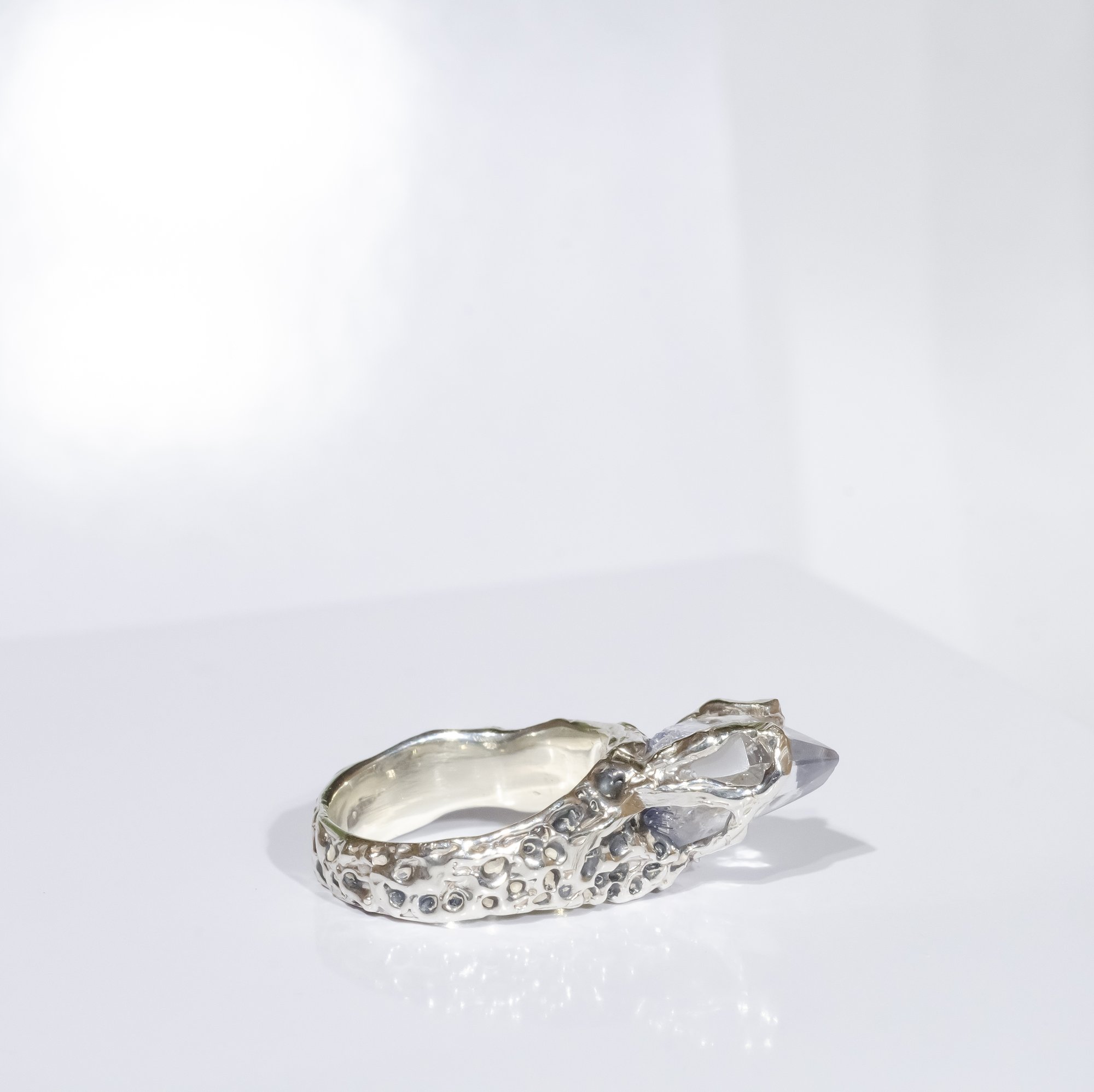 Каблучка з кварцом з включеннями дюмортьєриту - зображення 7