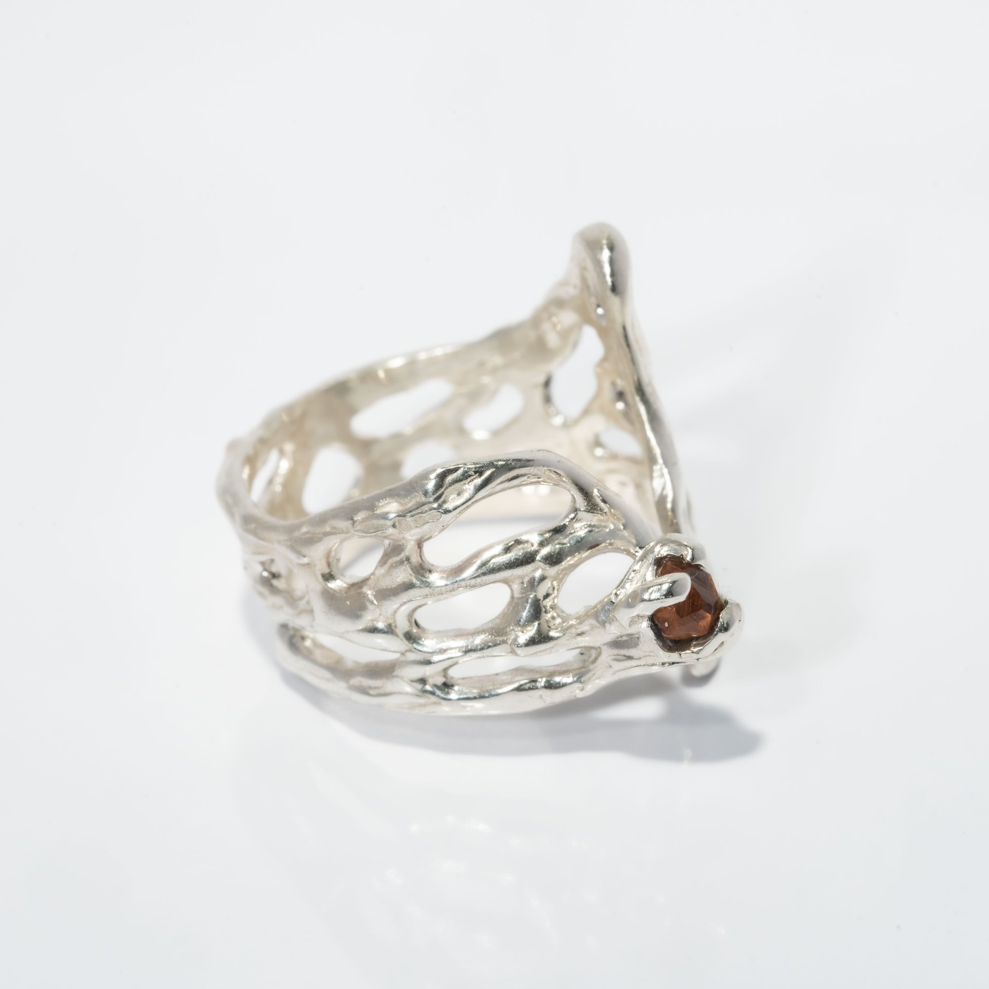 Каблучка з гранатом - зображення 3