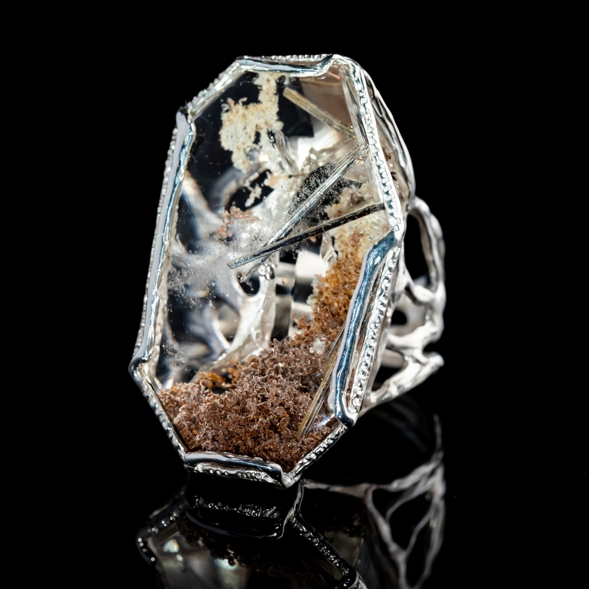 Каблучка з кварцом з включеннями - зображення 4