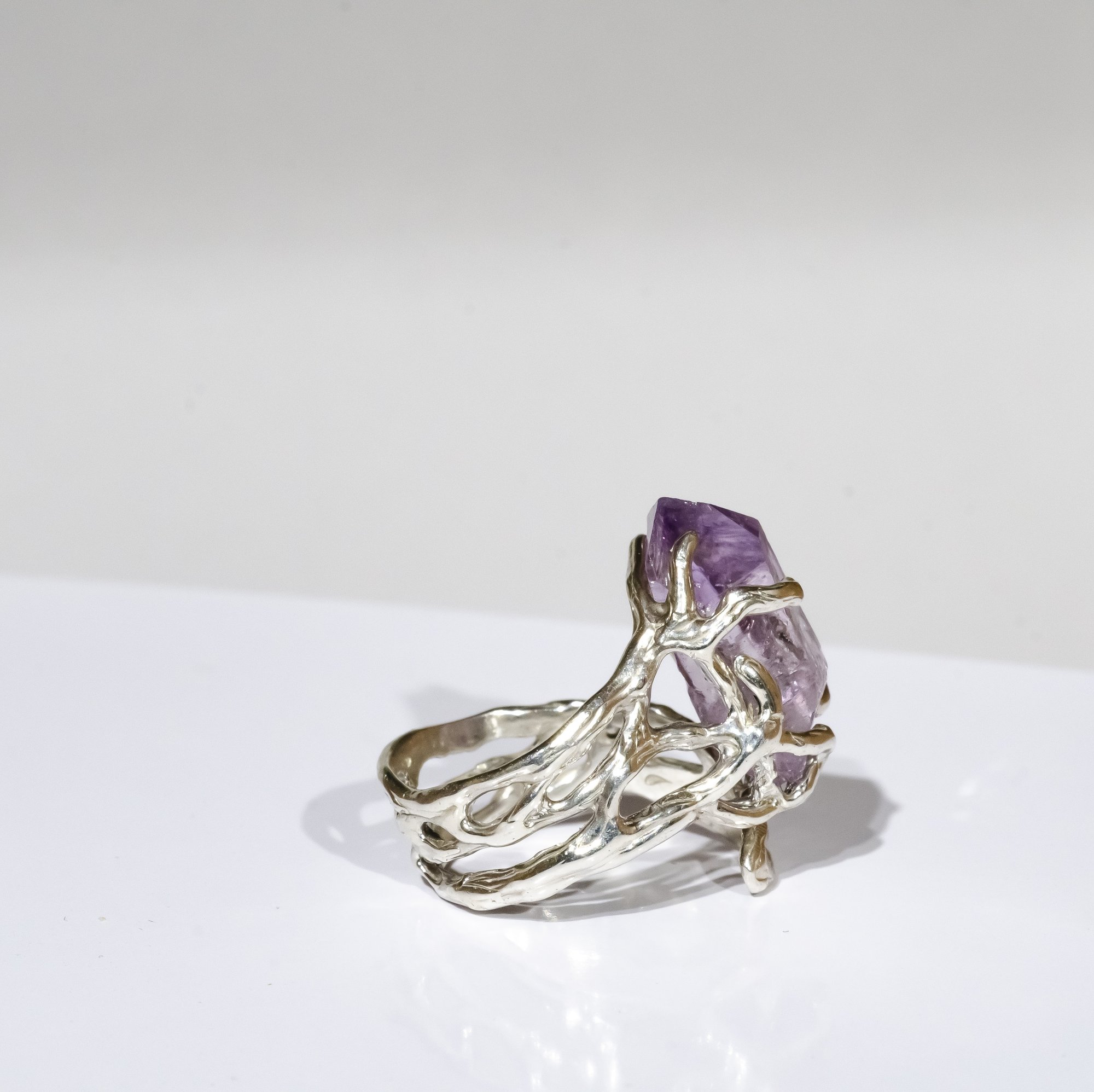 Каблучка з аметистом - зображення 7