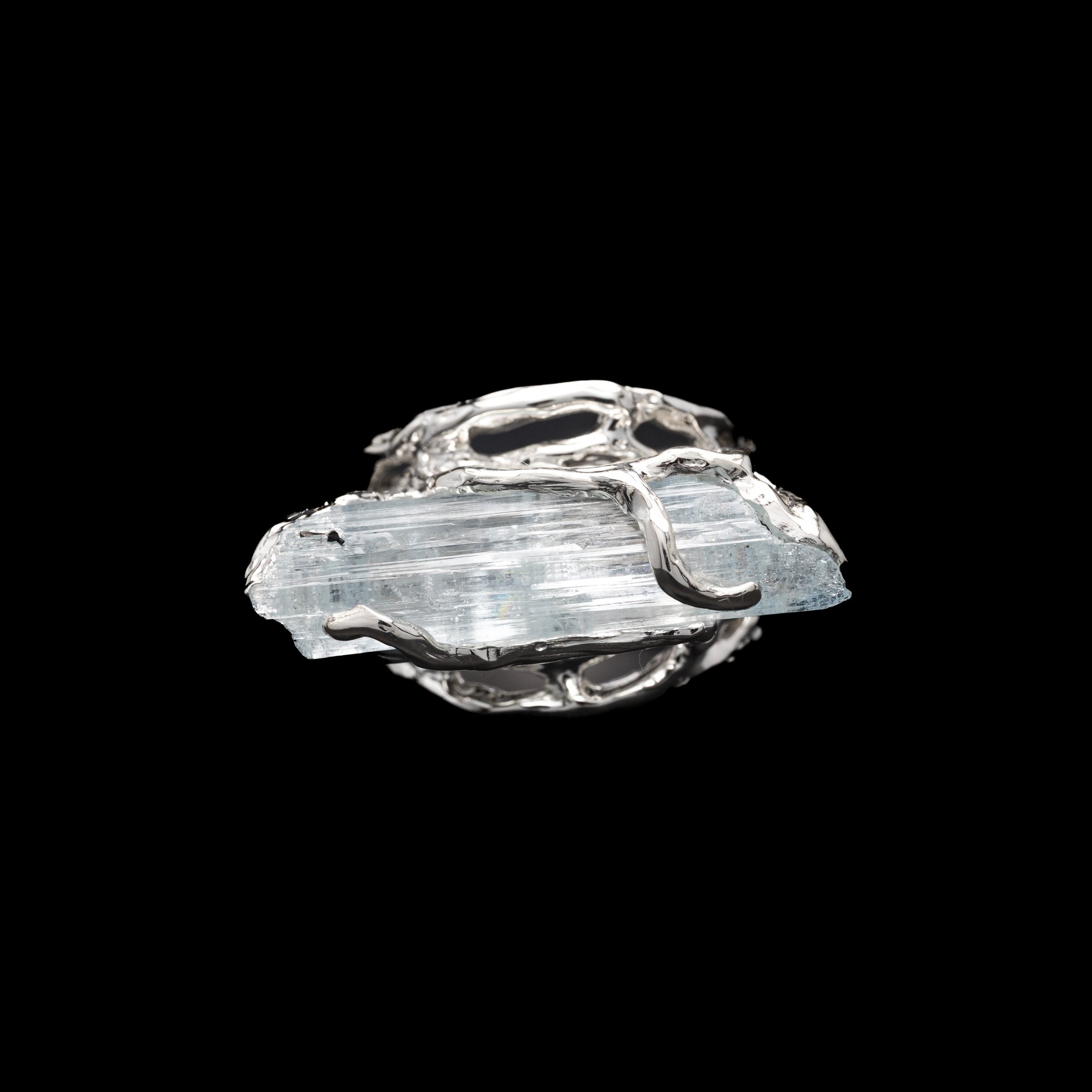 Каблучка з аквамарином