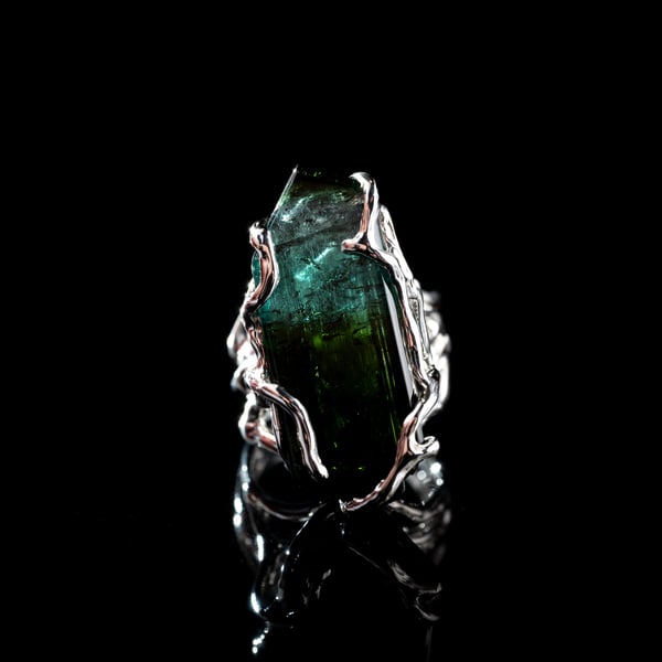 Каблучка з турмаліном