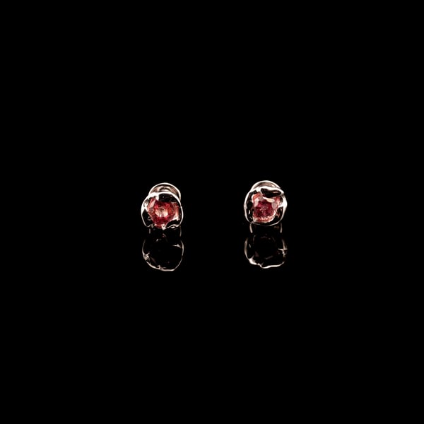 Gold Earrings with Sapphires