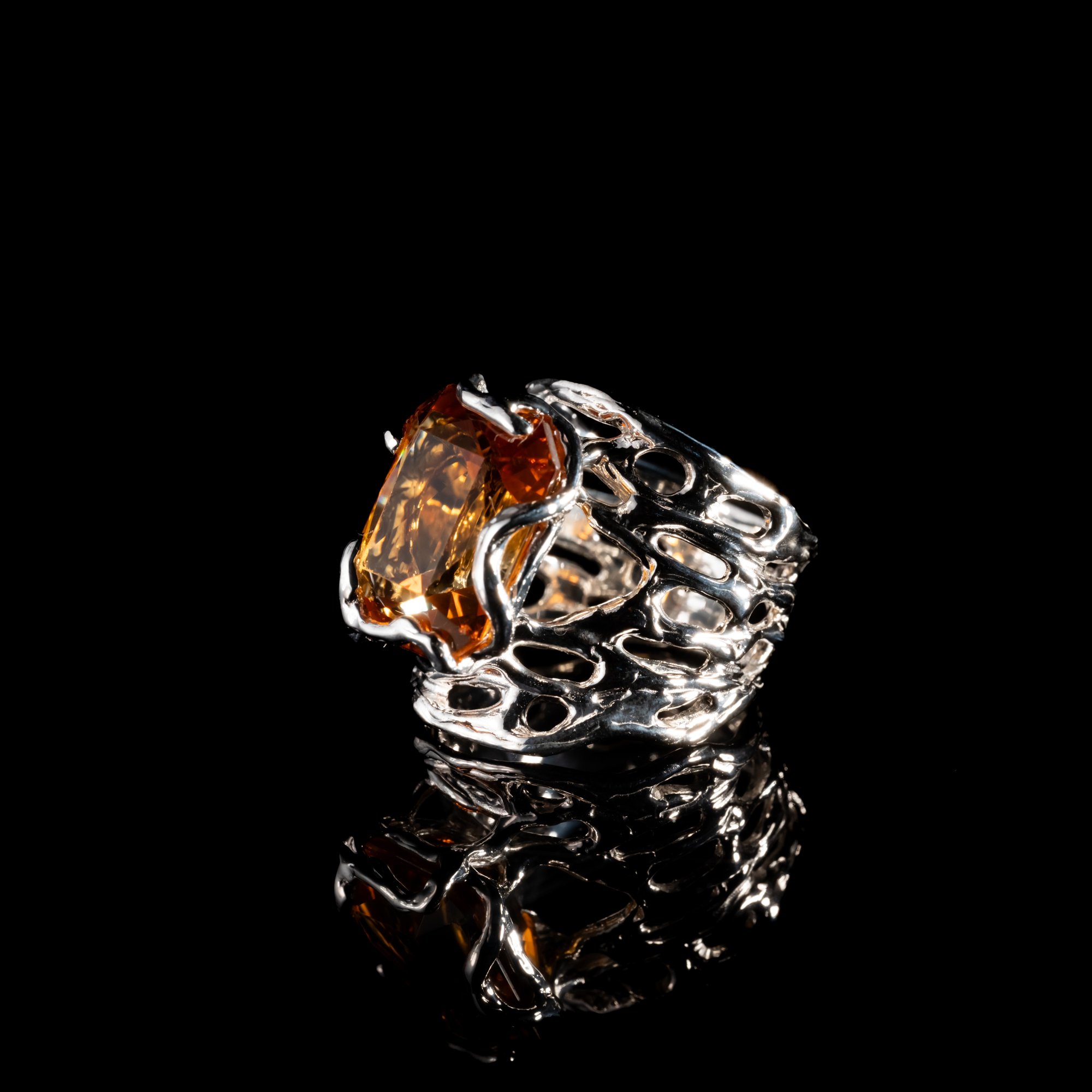 Каблучка з цитрином - зображення 2