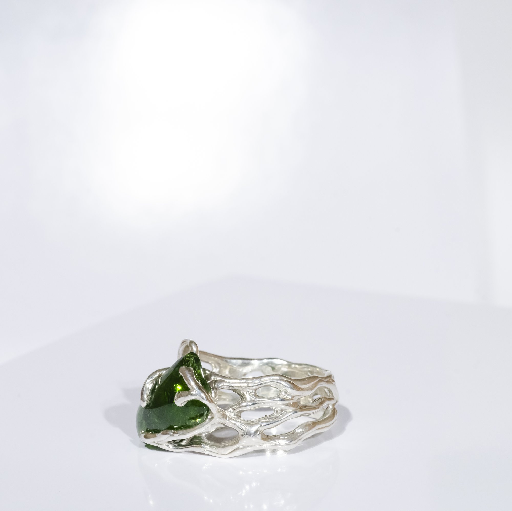 Каблучка з хромдіопсидом - зображення 3