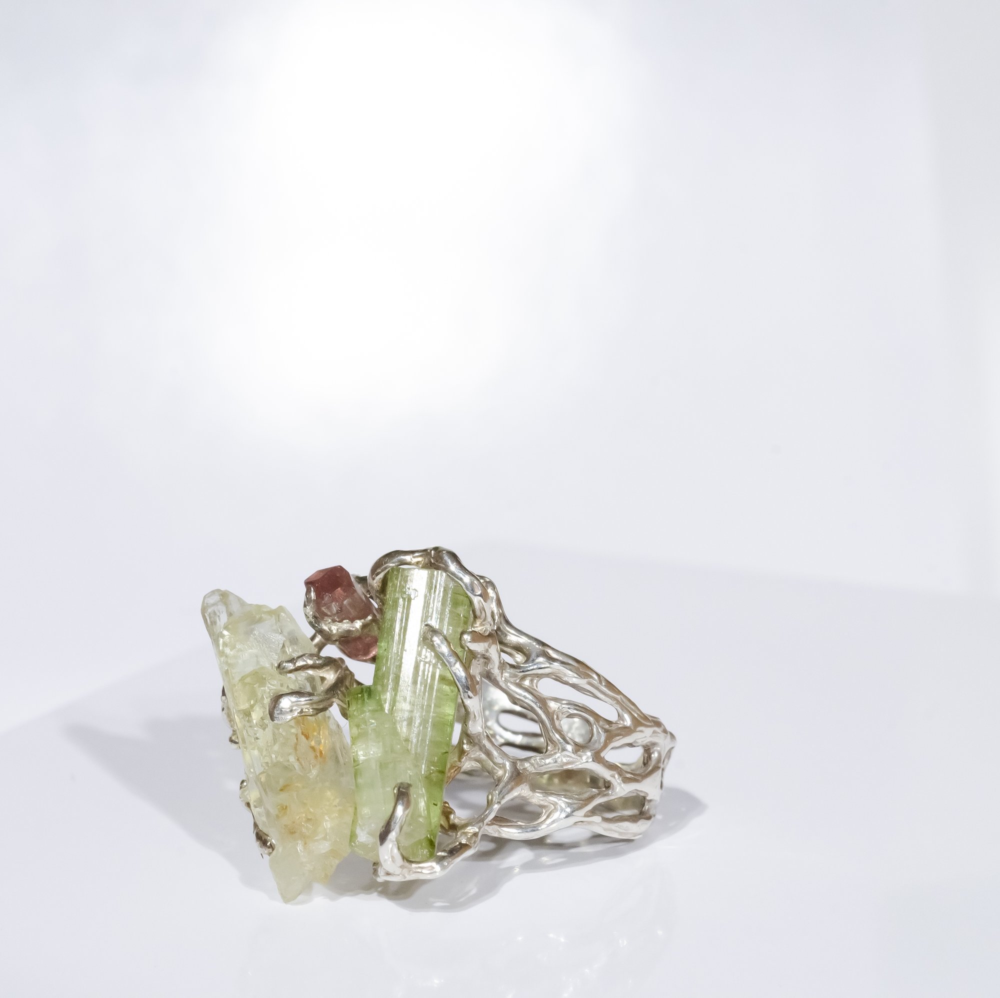 Каблучка з турмалінами та геліодором - зображення 3