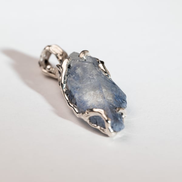 Quartz Pendant with Dumortierite Inclusion