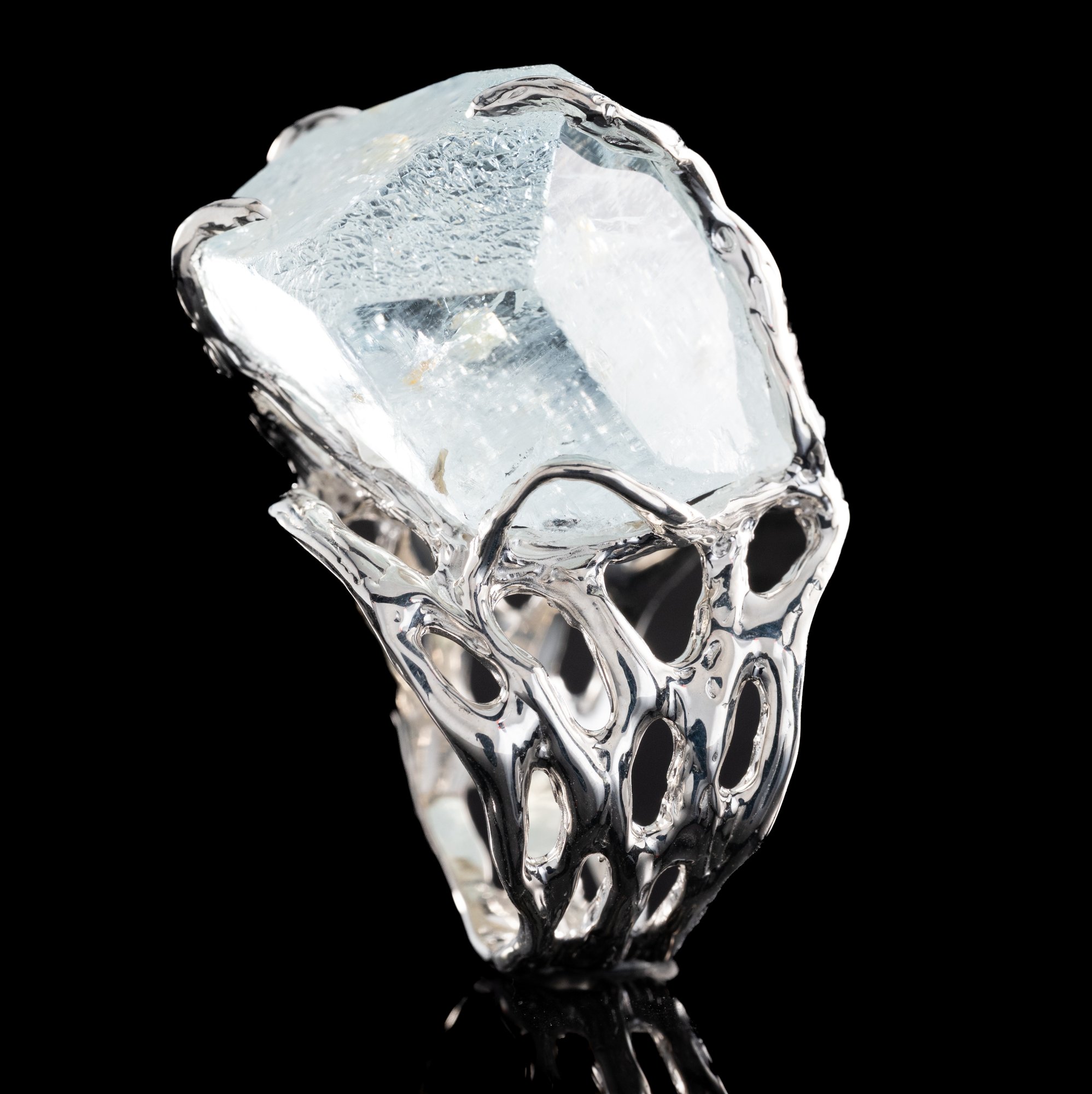 Каблучка з аквамарином - зображення 4