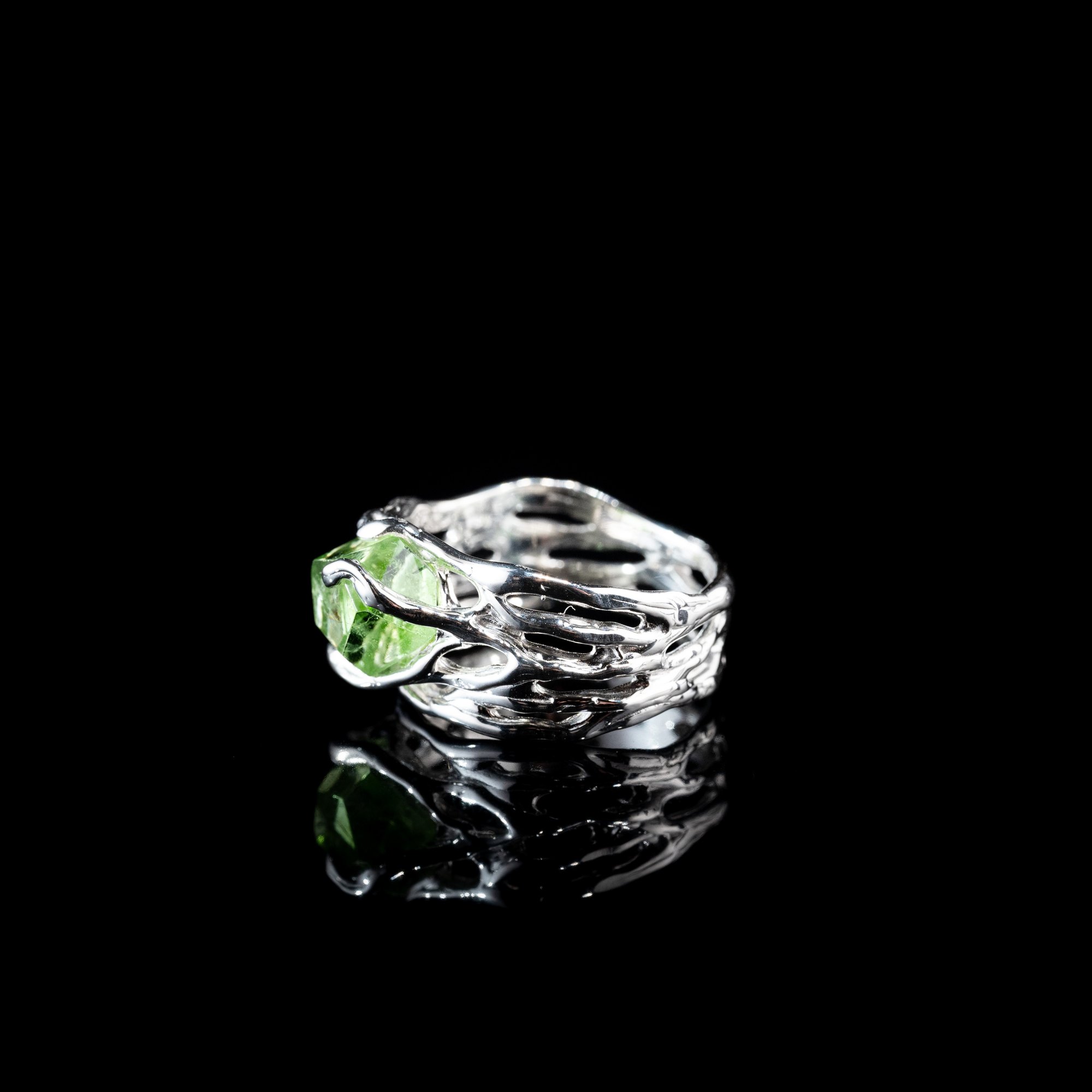 Каблучка з хризолітом - зображення 2