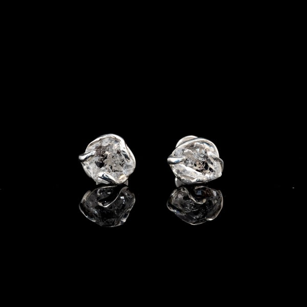 Petroleum Quartz Stud Earrings