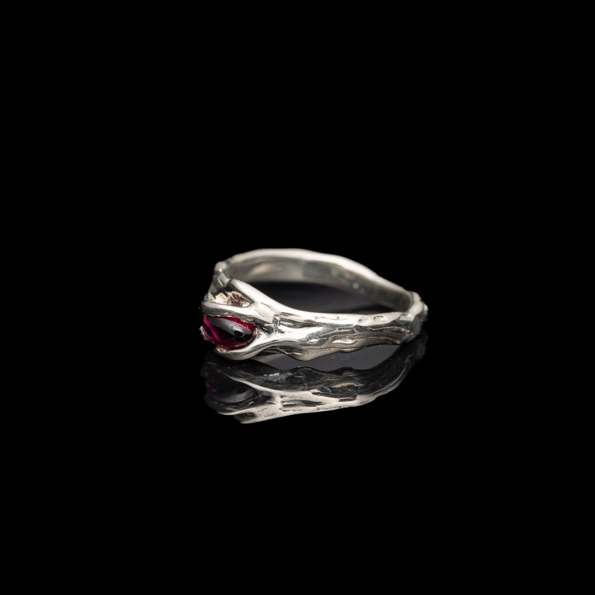 Каблучка з гранатом - зображення 2